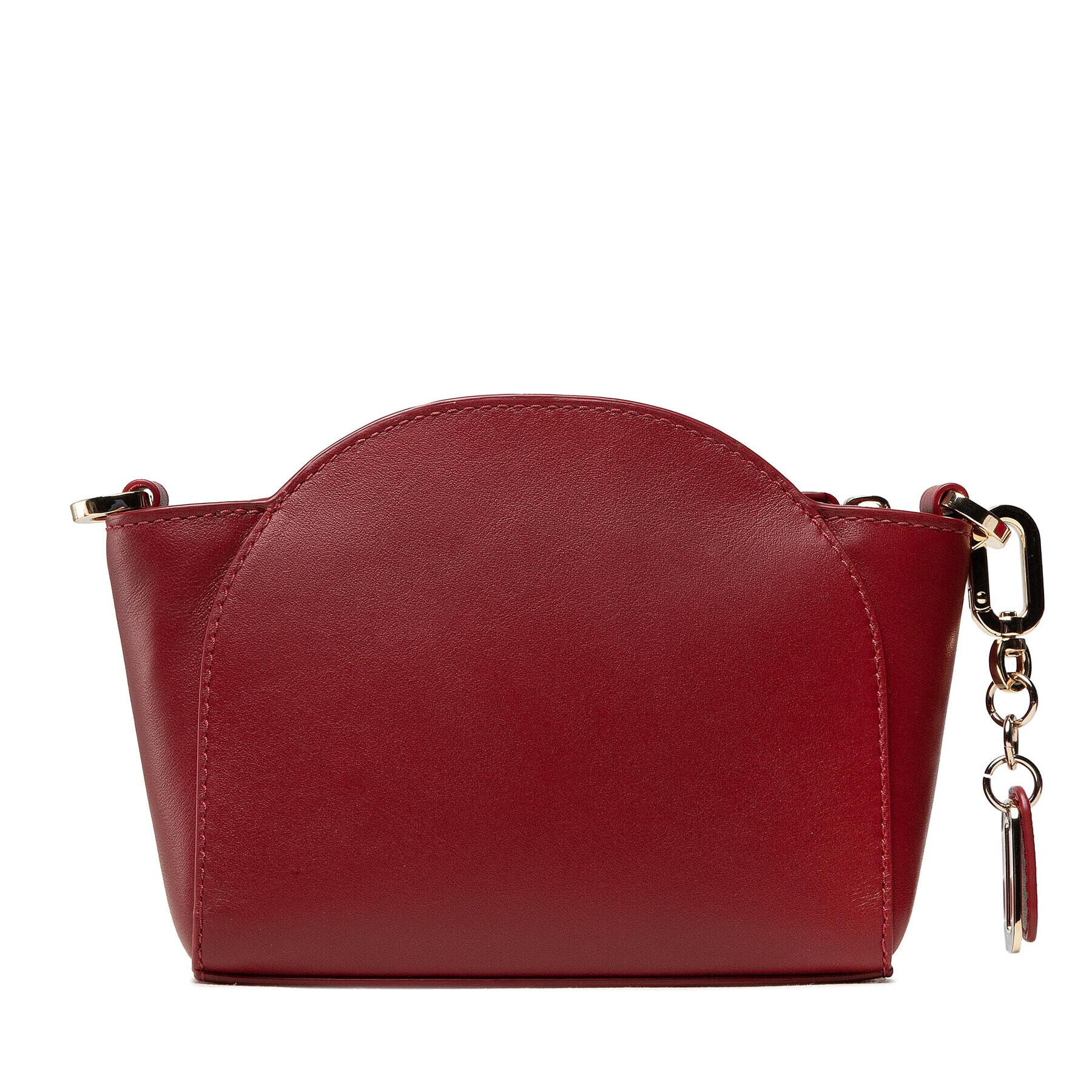 Tommy Hilfiger Дамска чанта Luxe leather Clutch Wide Strap AW0AW10488 Бордо - Pepit.bg