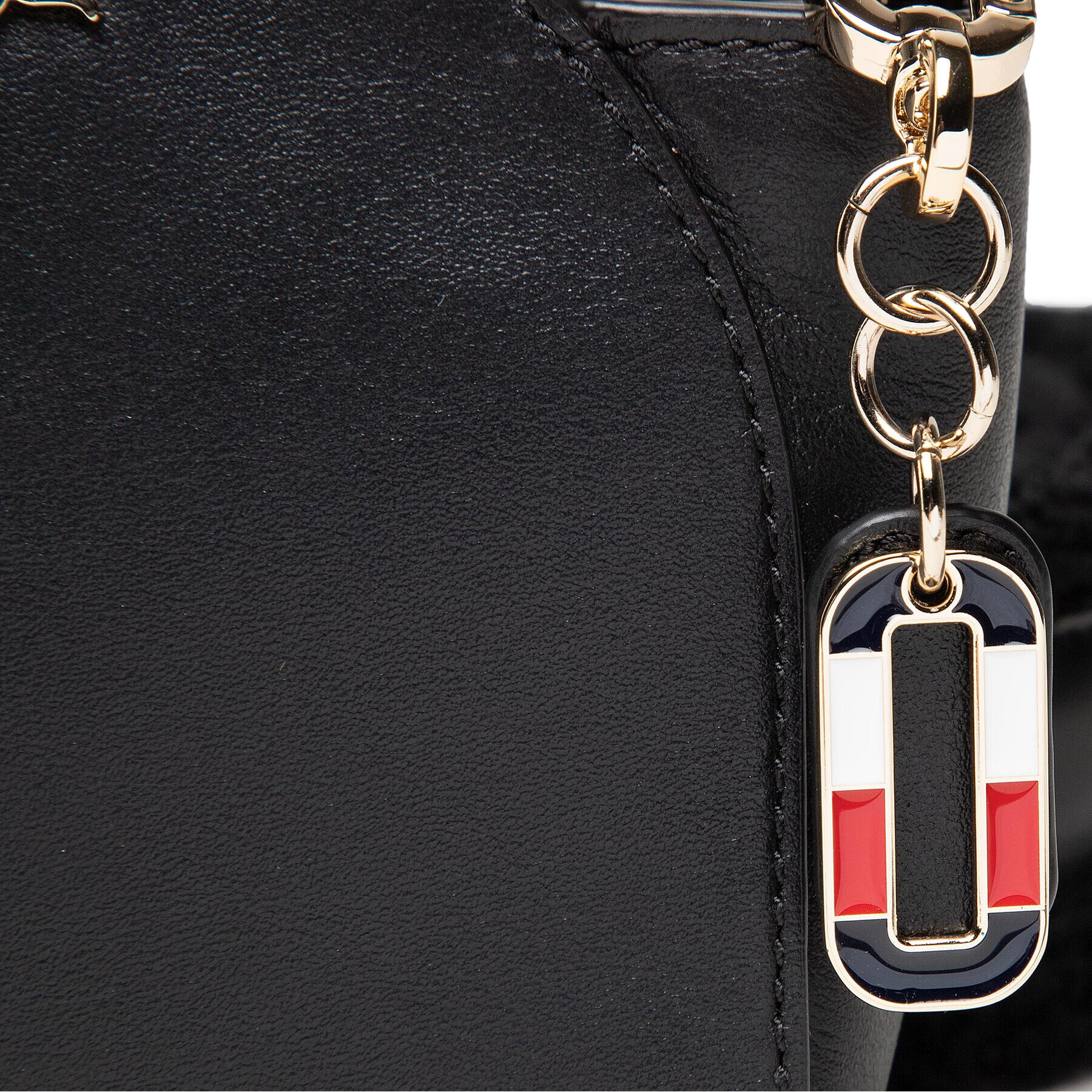 Tommy Hilfiger Дамска чанта Luxe Leather Clutch Wide Strap AW0AW10488 Черен - Pepit.bg