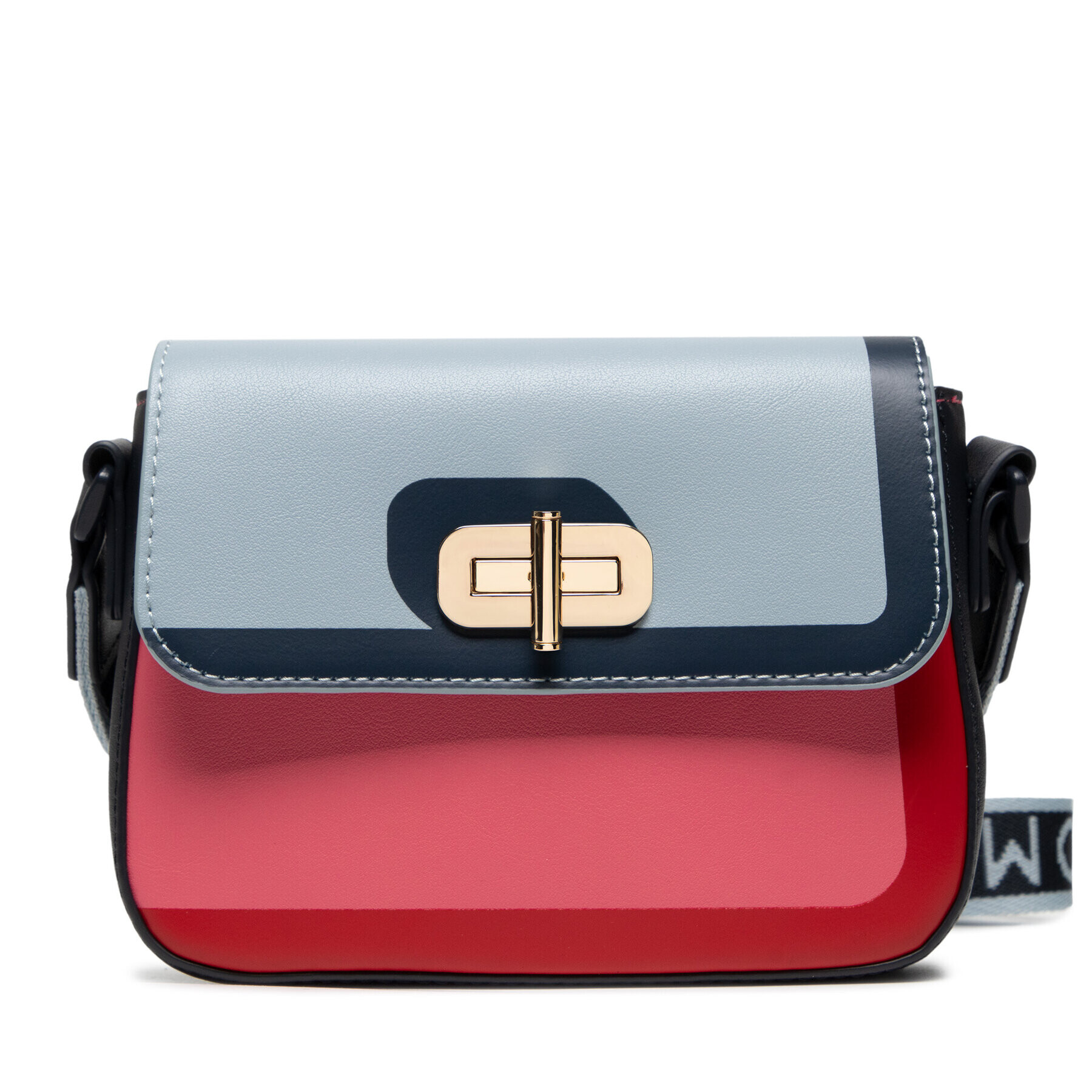 Tommy Hilfiger Дамска чанта Mini Me Turnlock Shadow AW0AW11148 Син - Pepit.bg