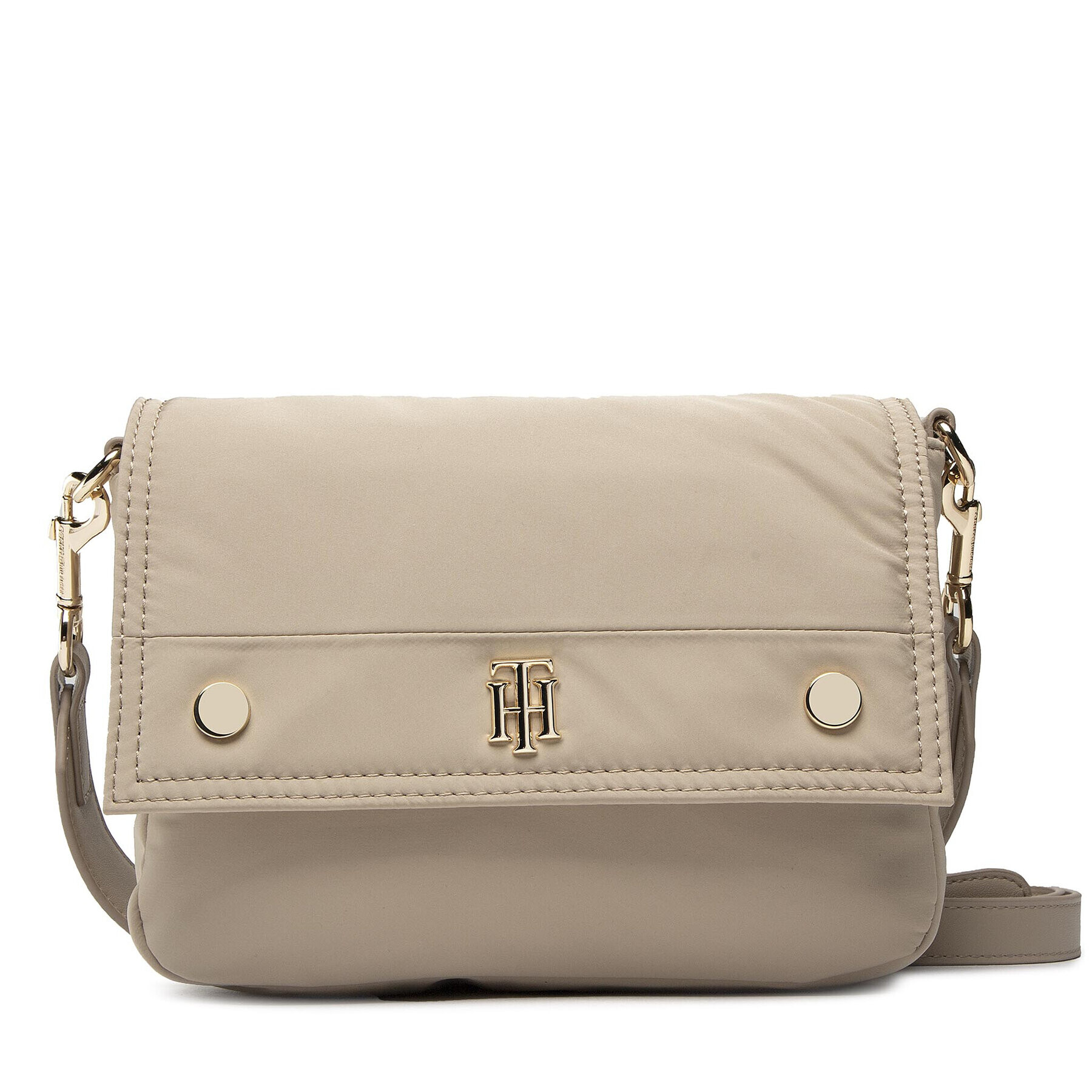 Tommy Hilfiger Дамска чанта My Tommy Shoulder Bag AW0AW12015 Бежов - Pepit.bg