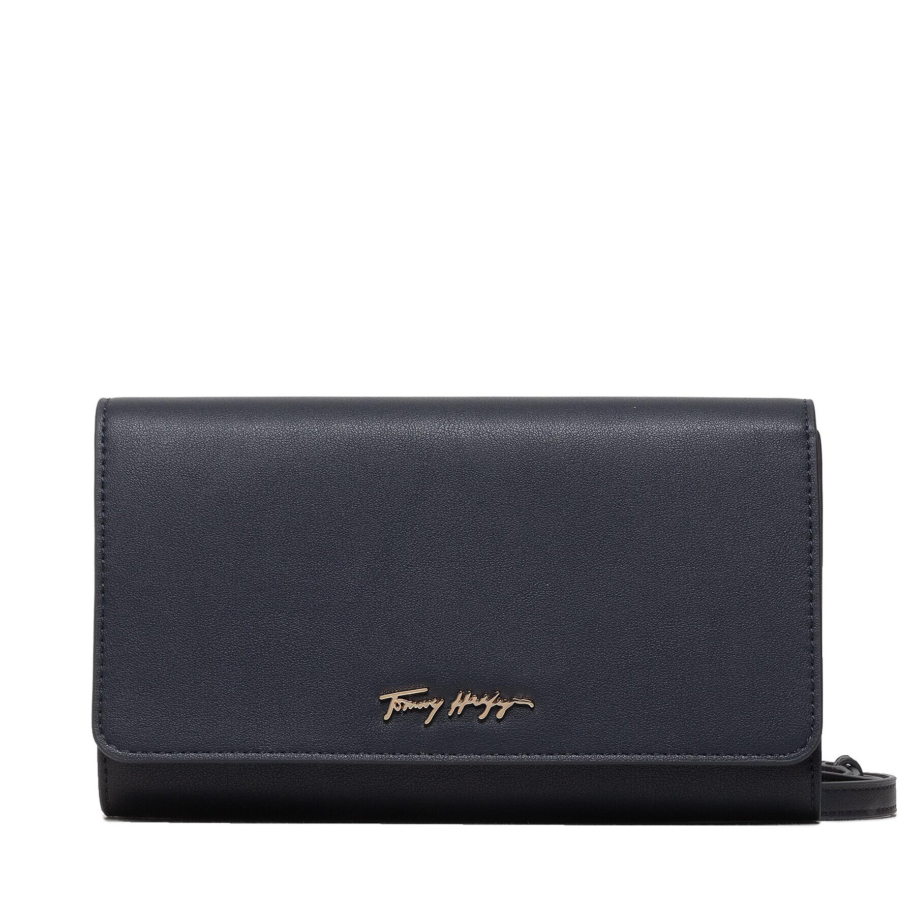 Tommy Hilfiger Дамска чанта New Tommy Phone Wallet AW0AW12023 Тъмносин - Pepit.bg