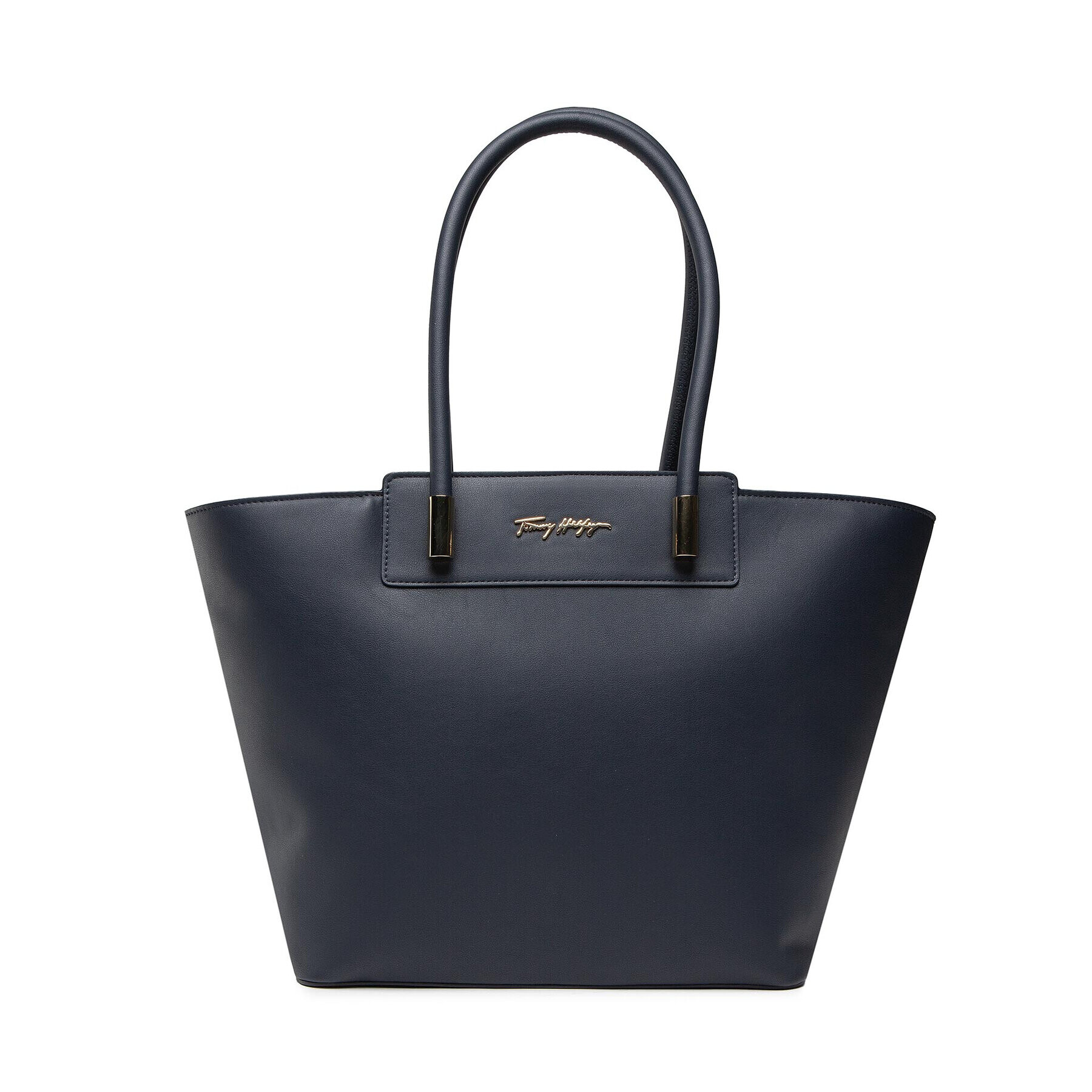 Tommy Hilfiger Дамска чанта New Tommy Tote AW0AW11896 Тъмносин - Pepit.bg