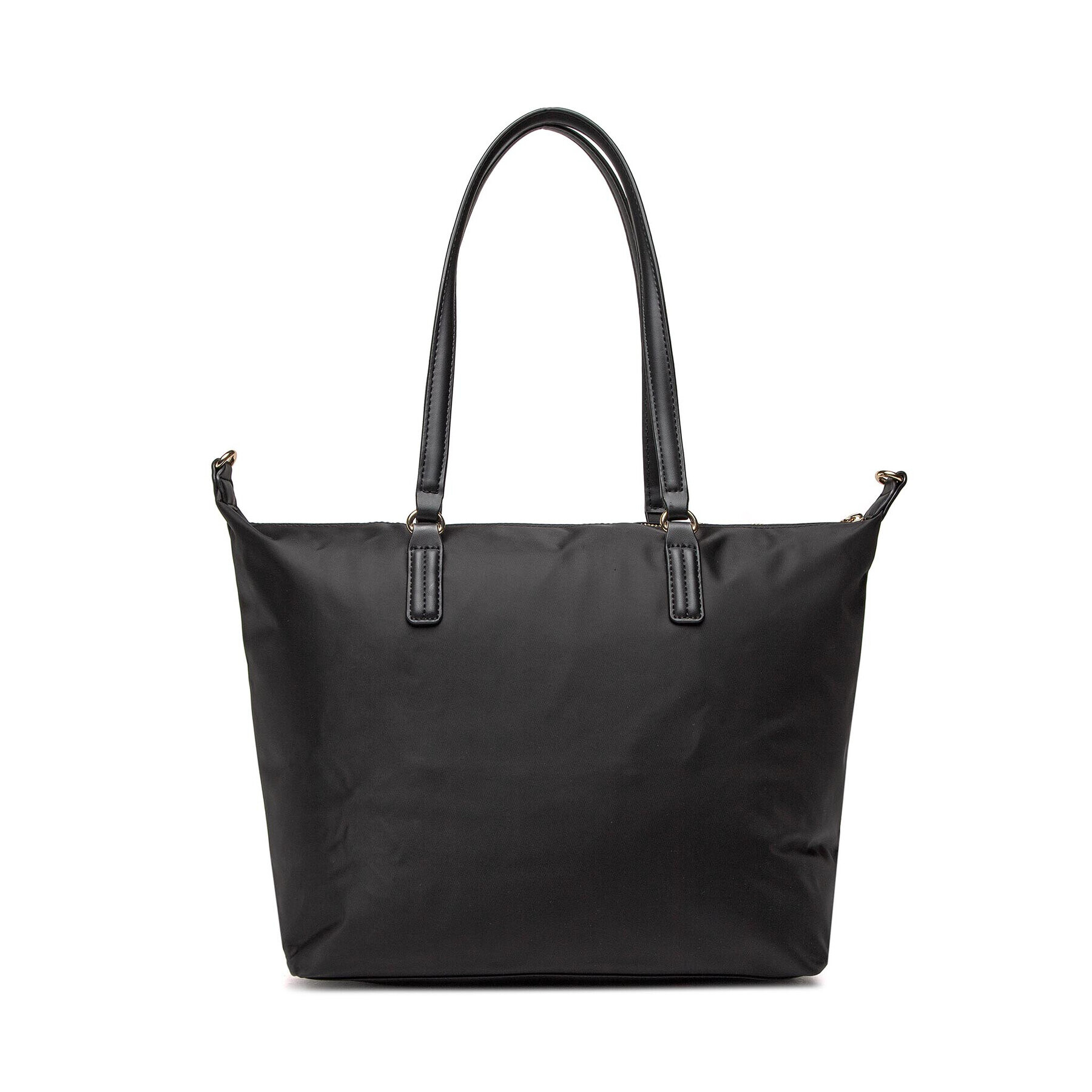 Tommy Hilfiger Дамска чанта Poppt Tote Aplique AW0AW13168 Черен - Pepit.bg