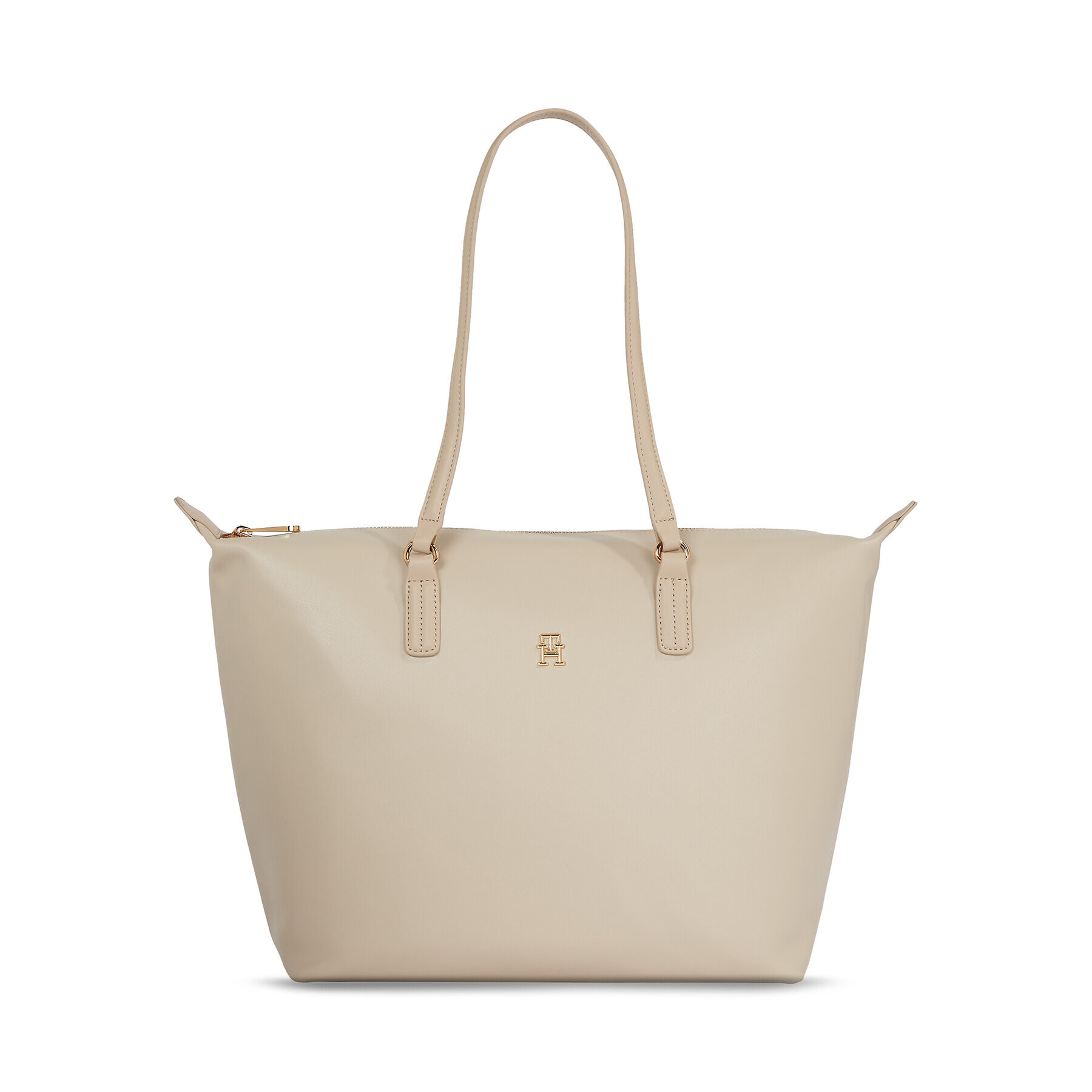 Tommy Hilfiger Дамска чанта Poppy Plus Tote AW0AW15856 Бежов - Pepit.bg