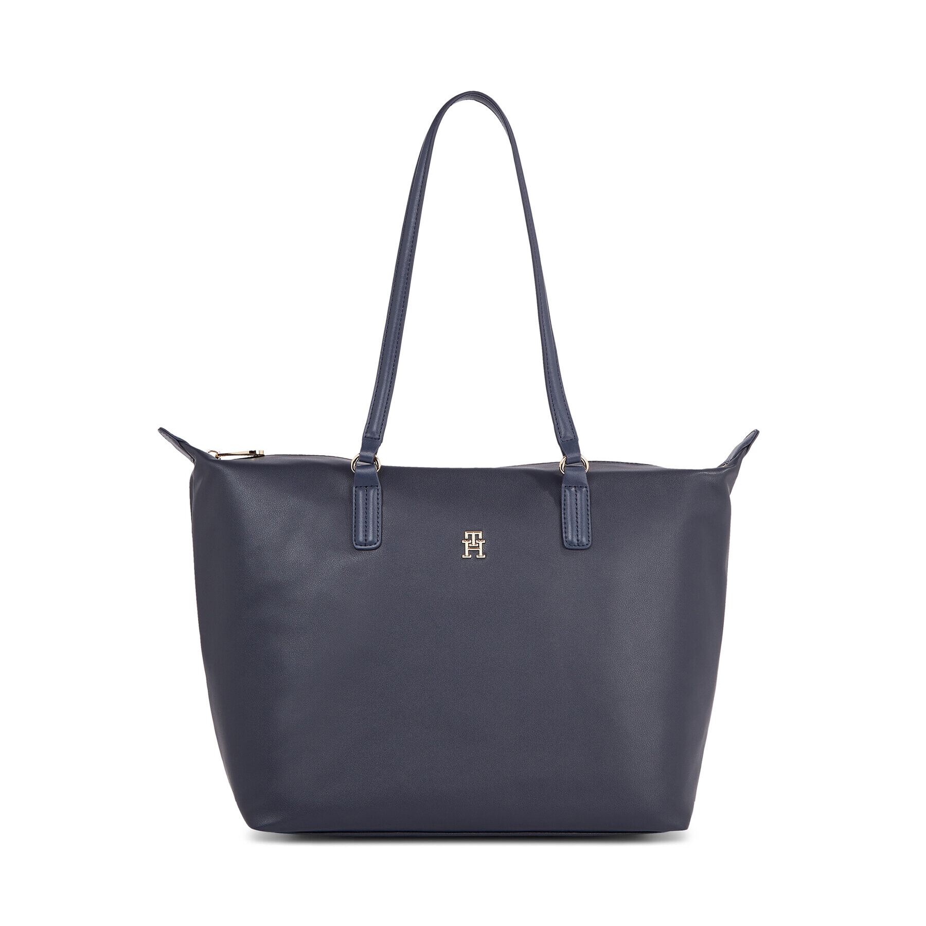 Tommy Hilfiger Дамска чанта Poppy Plus Tote AW0AW15856 Тъмносин - Pepit.bg