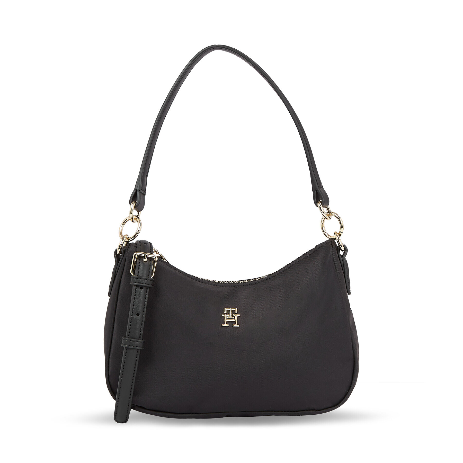 Tommy Hilfiger Дамска чанта Poppy Shoulder Bag AW0AW15215 Черен - Pepit.bg