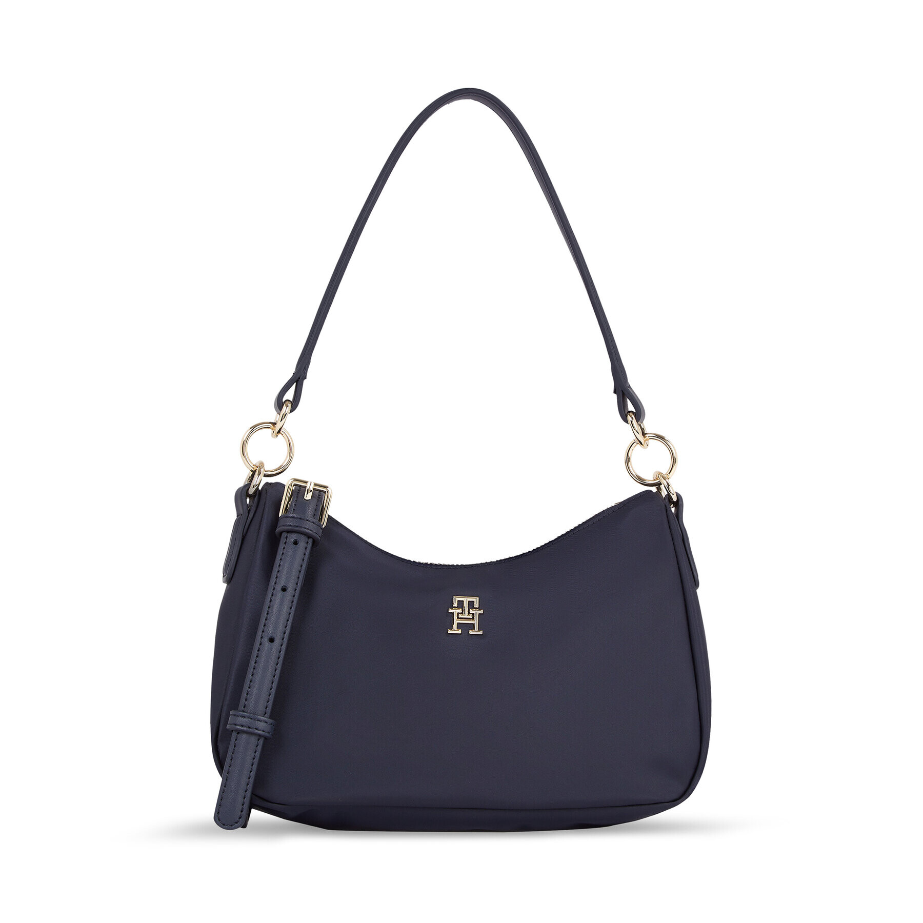 Tommy Hilfiger Дамска чанта Poppy Shoulder Bag AW0AW15215 Тъмносин - Pepit.bg