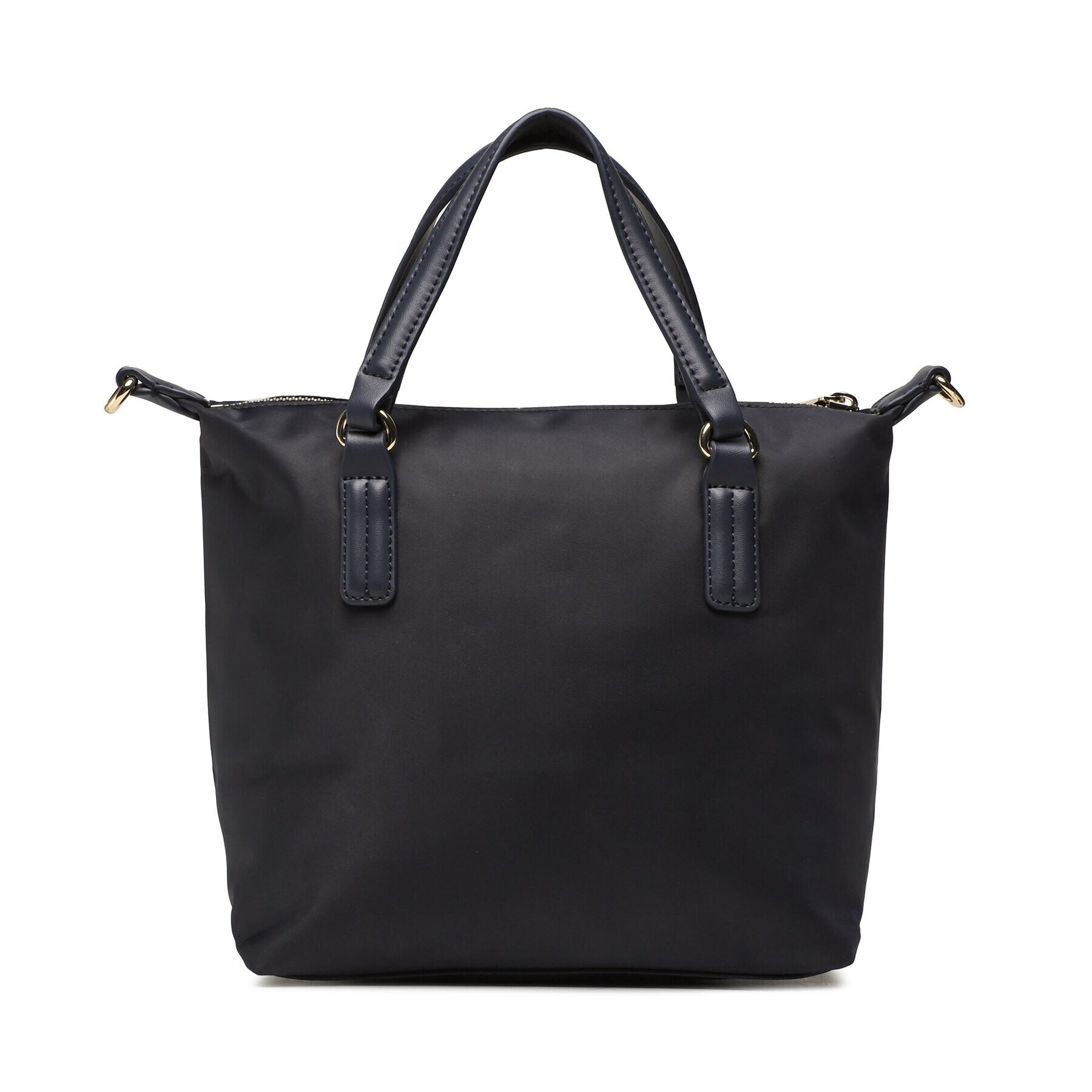 Tommy Hilfiger Дамска чанта Poppy Small Tote AW0AW14476 Тъмносин - Pepit.bg