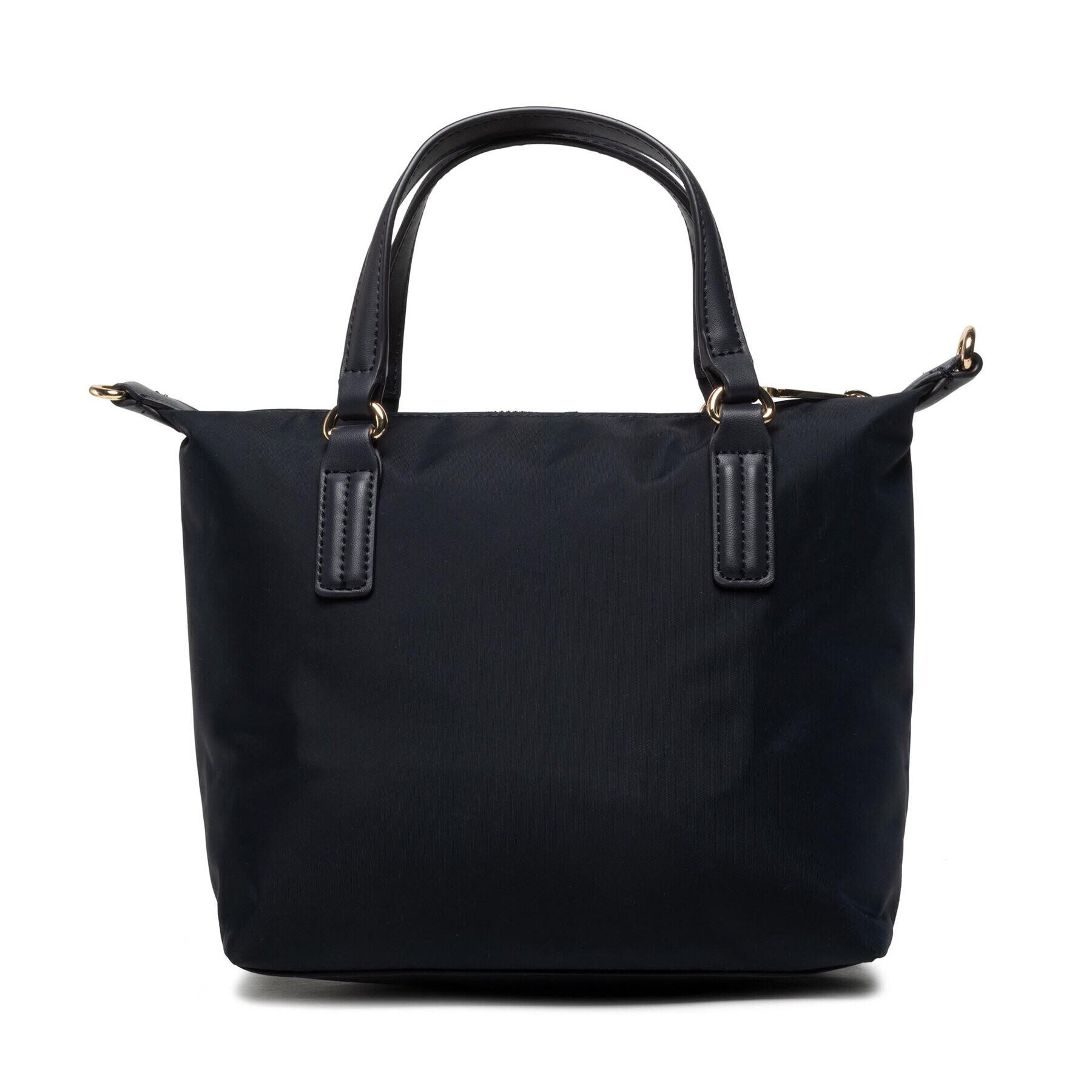 Tommy Hilfiger Дамска чанта Poppy Small Tote Corp AW0AW11344 Тъмносин - Pepit.bg