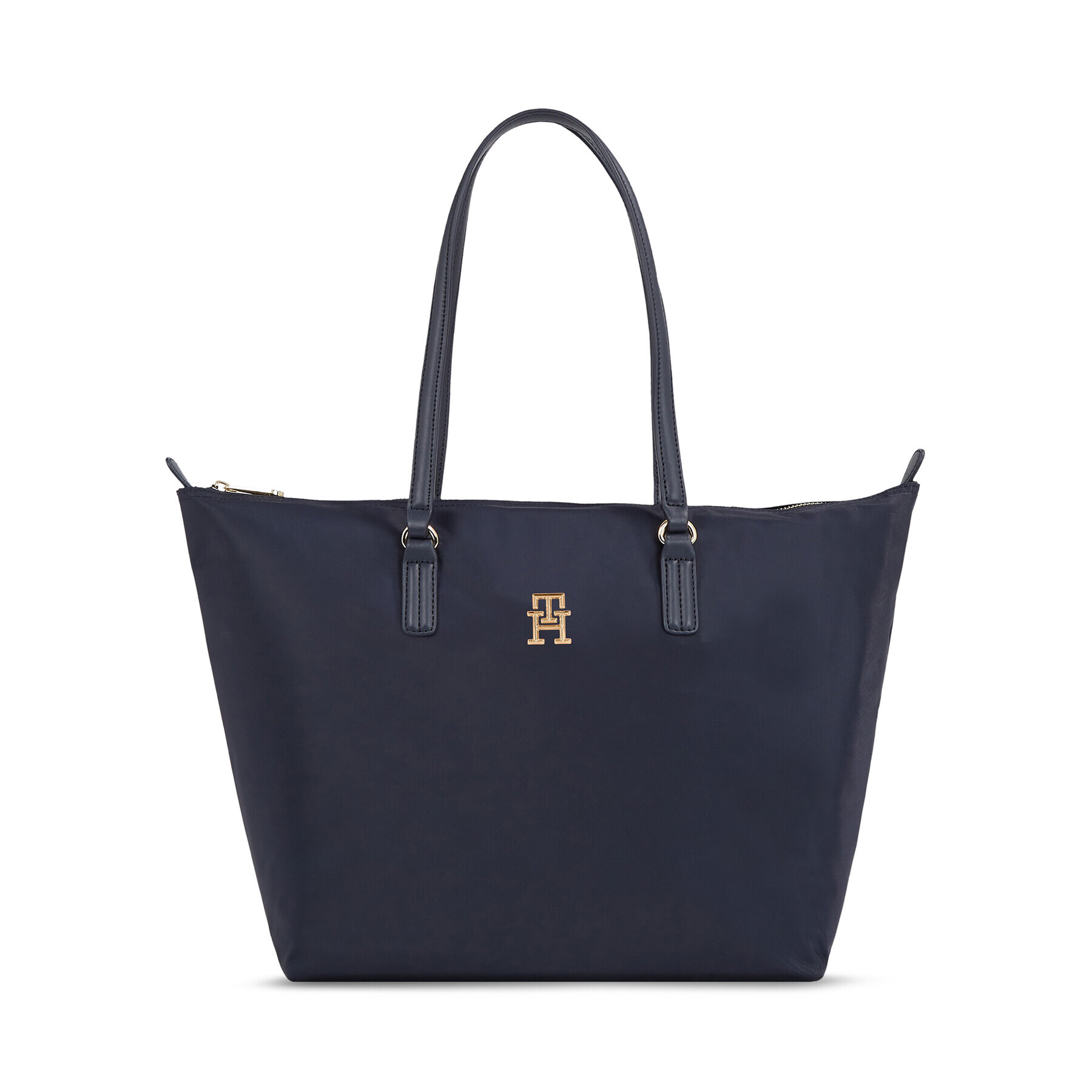 Tommy Hilfiger Дамска чанта Poppy Th Tote AW0AW15639 Тъмносин - Pepit.bg