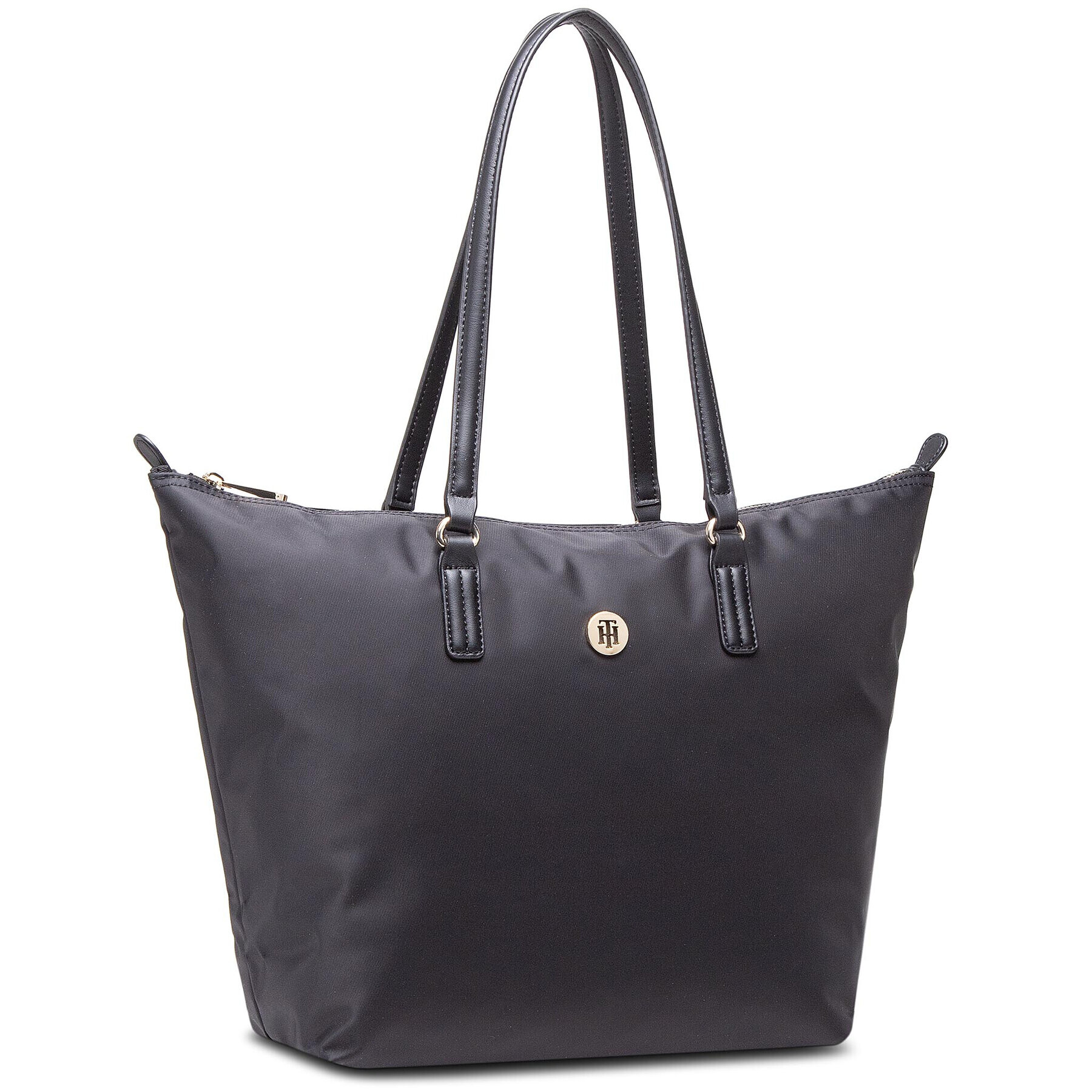 Tommy Hilfiger Дамска чанта Poppy Tote AW0AW09696 Черен - Pepit.bg