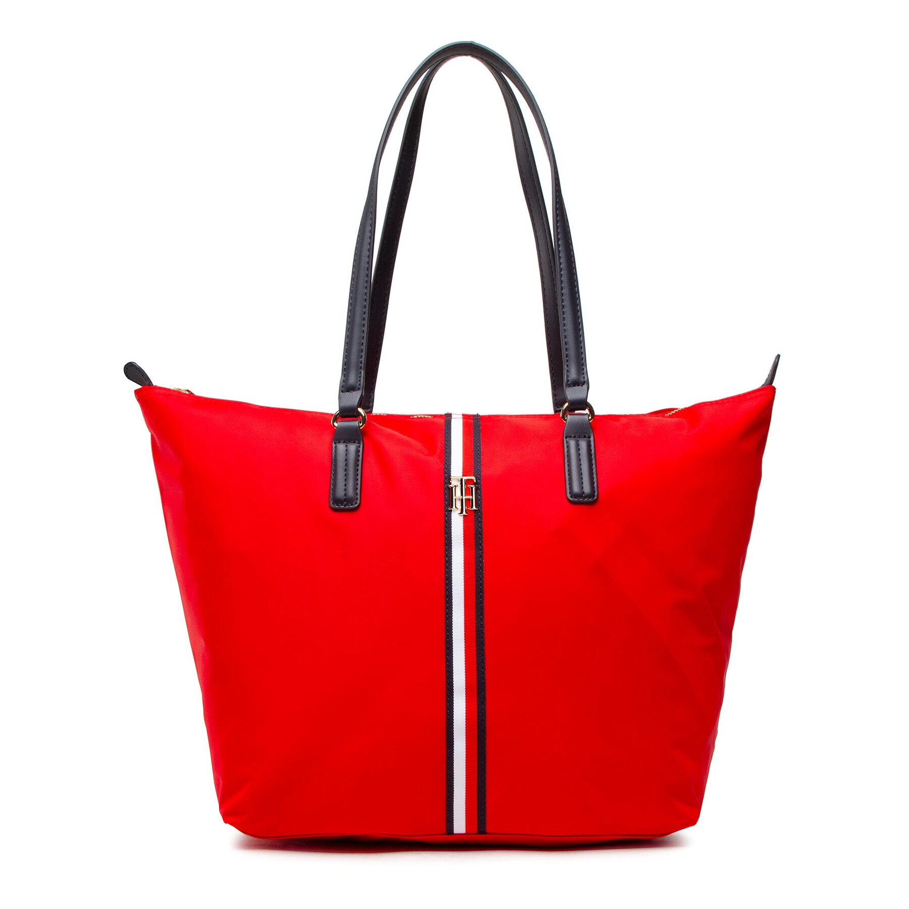 Tommy Hilfiger Дамска чанта Poppy Tote Corp AW0AW11368 Червен - Pepit.bg