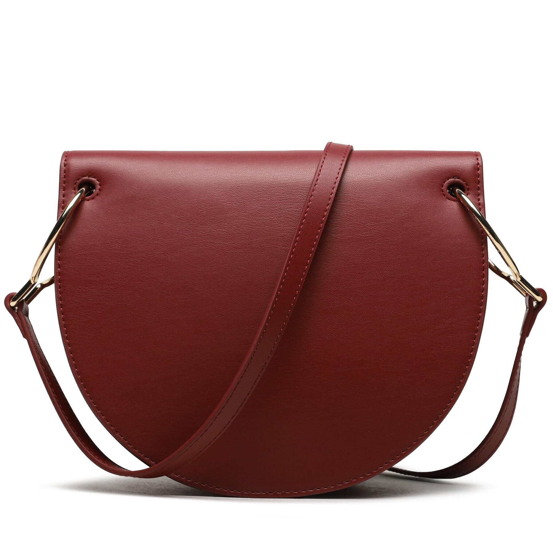 Tommy Hilfiger Дамска чанта Th Chic Saddle Bag AW0AW14862 Бордо - Pepit.bg