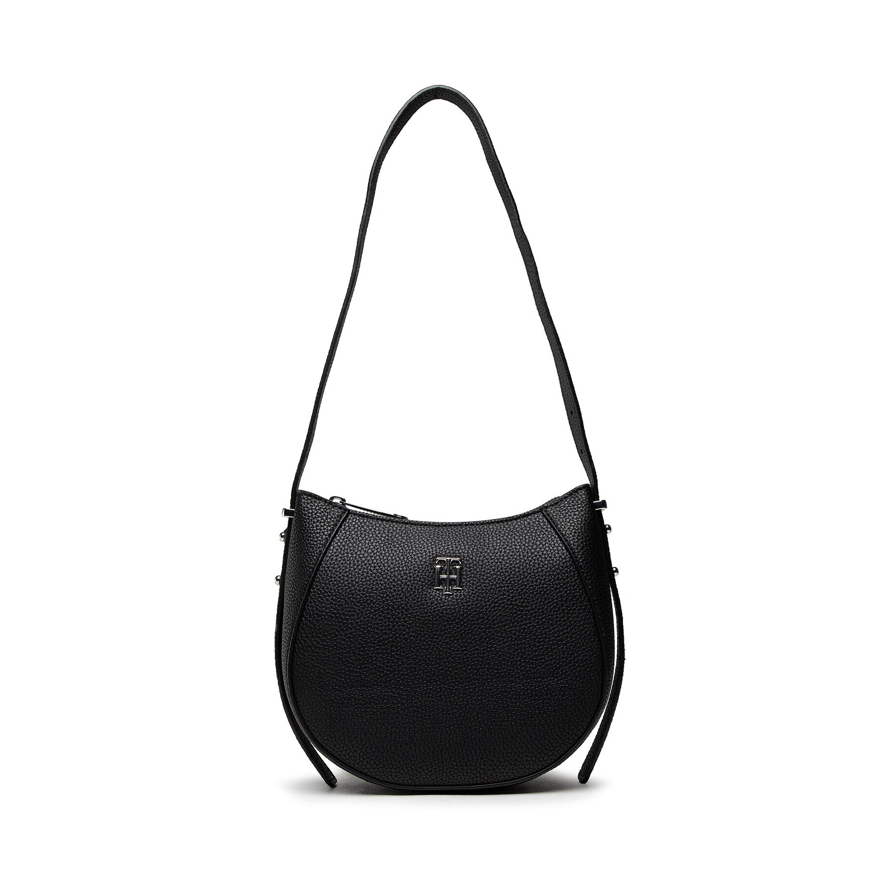 Tommy Hilfiger Дамска чанта Th Element Hobo AW0AW12007 Черен - Pepit.bg