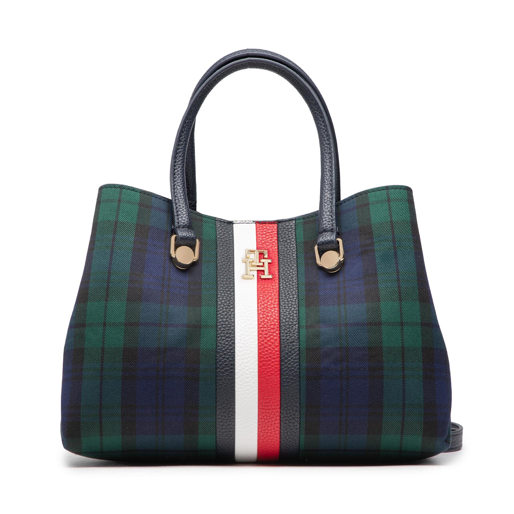 Tommy Hilfiger Дамска чанта Th Element Small Satchel Bw AW0AW14316 Тъмносин - Pepit.bg