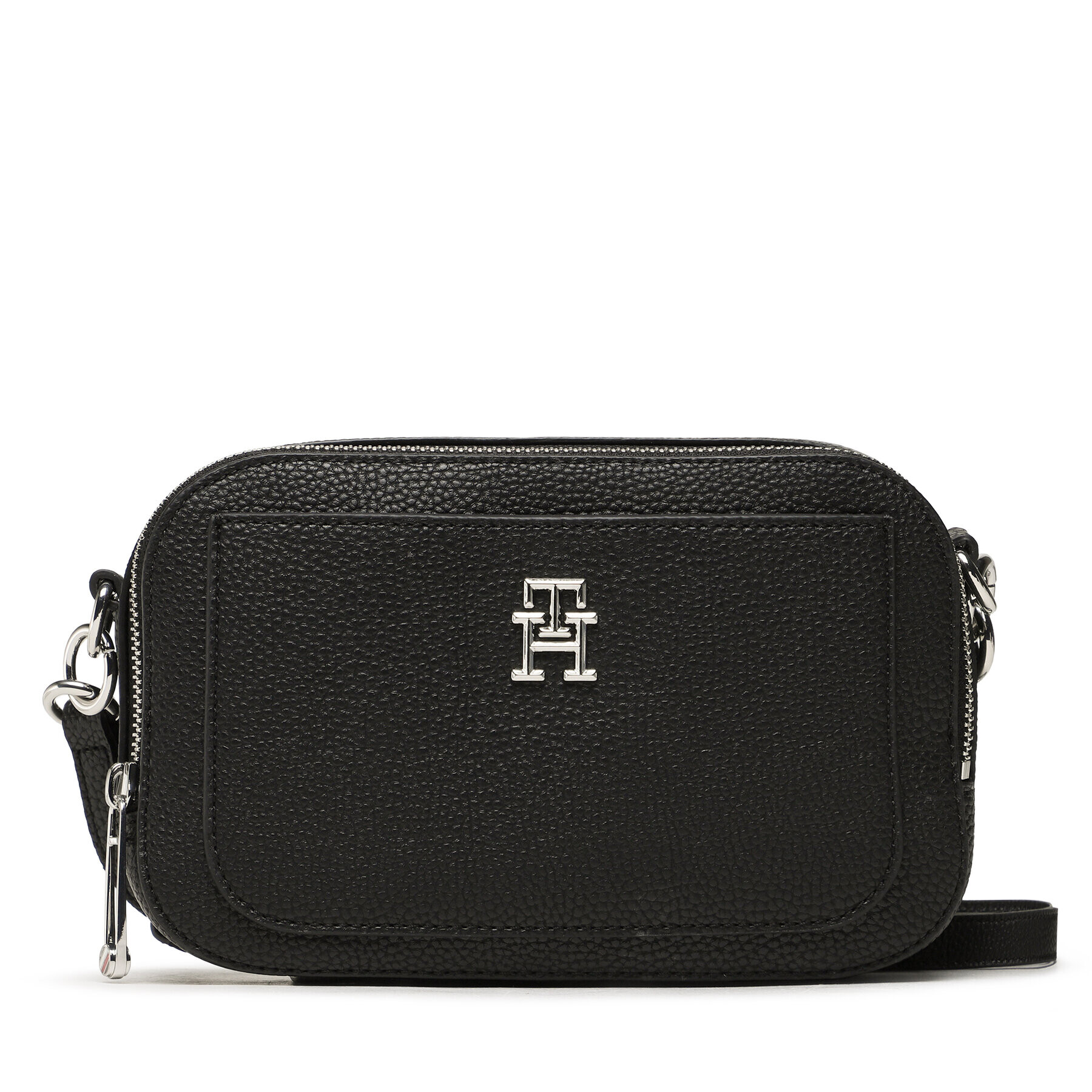 Tommy Hilfiger Дамска чанта Th Emblem Camera Bag AW0AW14501 Черен - Pepit.bg