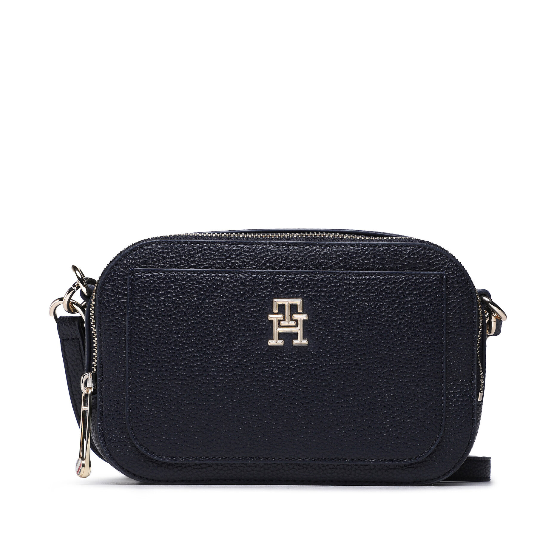 Tommy Hilfiger Дамска чанта Th Emblem Camera Bag AW0AW14501 Тъмносин - Pepit.bg