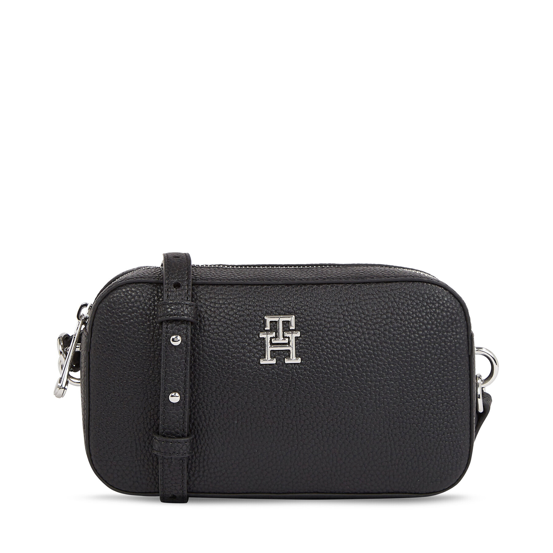 Tommy Hilfiger Дамска чанта Th Emblem Camera Bag AW0AW15179 Черен - Pepit.bg