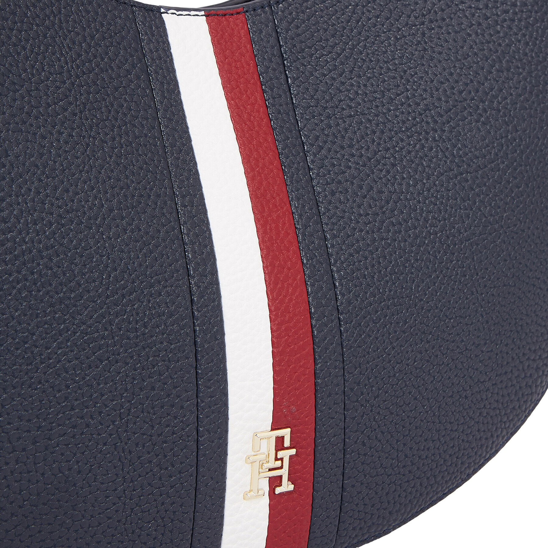 Tommy Hilfiger Дамска чанта Th Emblem Shoulder Bag Corp AW0AW15287 Тъмносин - Pepit.bg