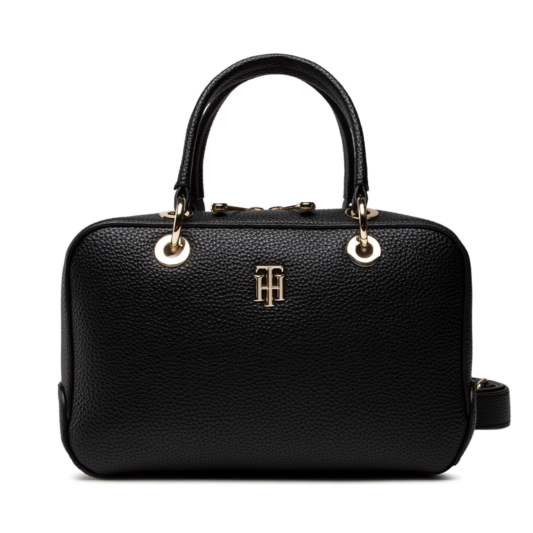 Tommy Hilfiger Дамска чанта Th Essence Med Duffle AW0AW10090 Черен - Pepit.bg