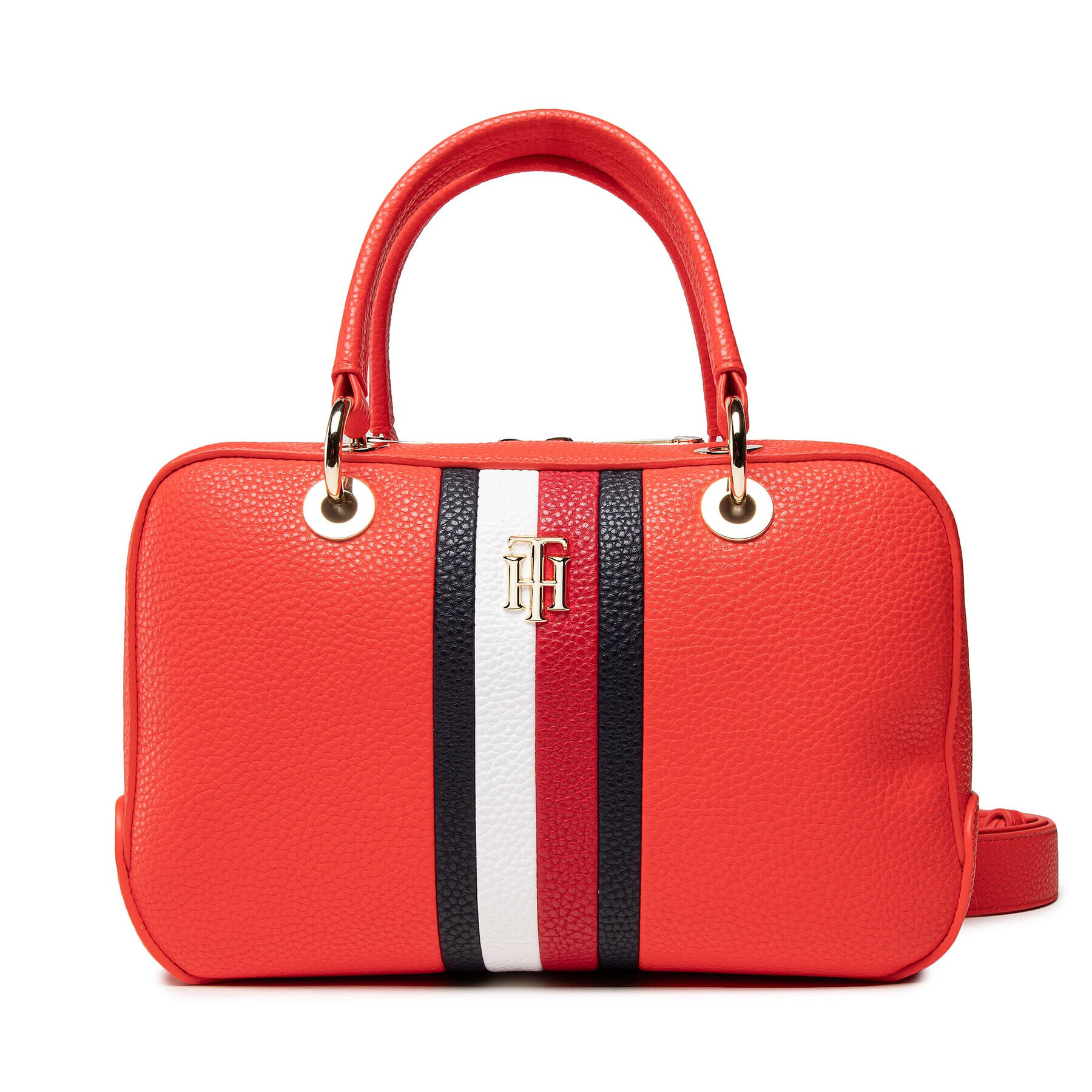 Tommy Hilfiger Дамска чанта Th Essence Med Duffle Corp AW0AW10228 Червен - Pepit.bg