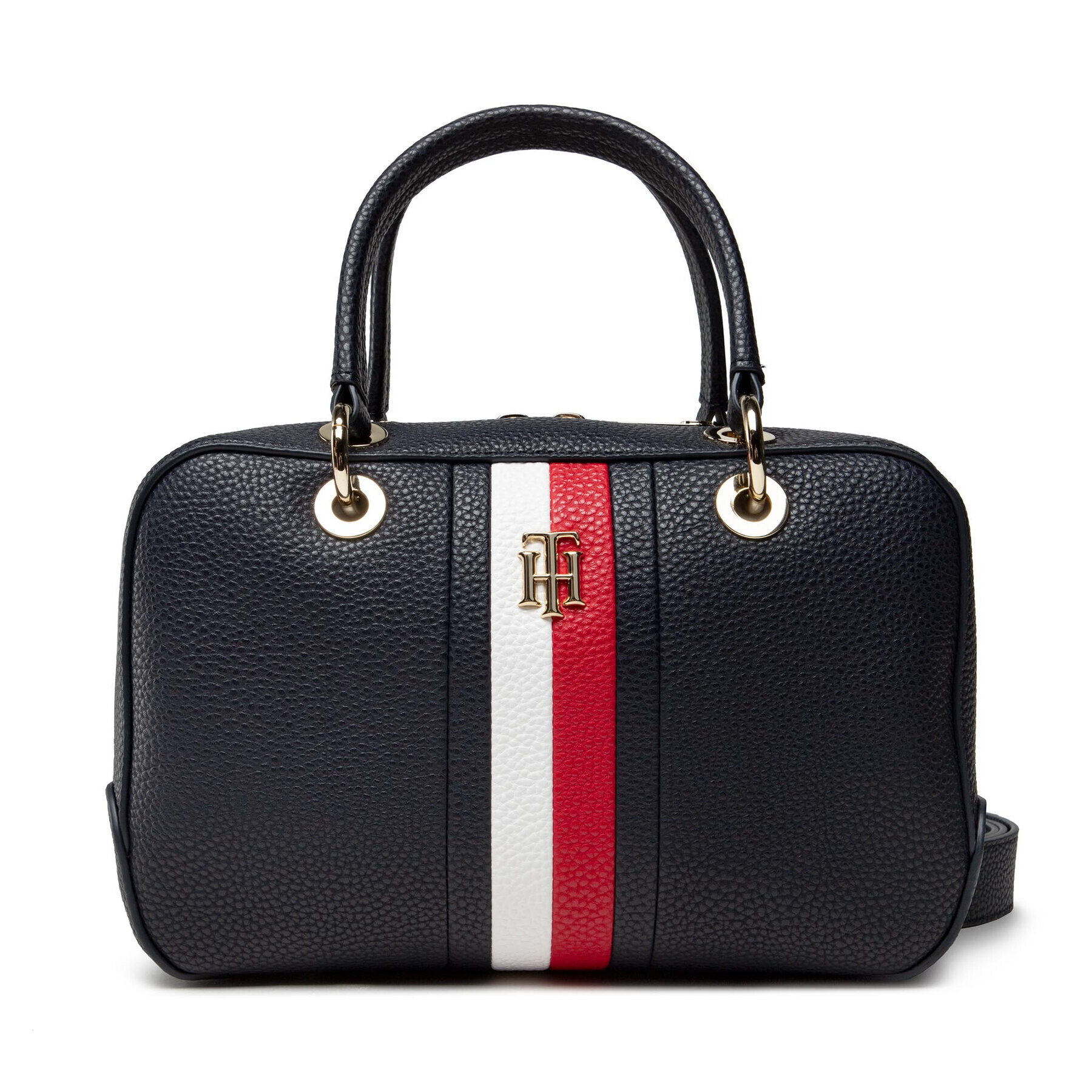 Tommy Hilfiger Дамска чанта TH Essence Med Duffle Corp AW0AWI0228 Тъмносин - Pepit.bg