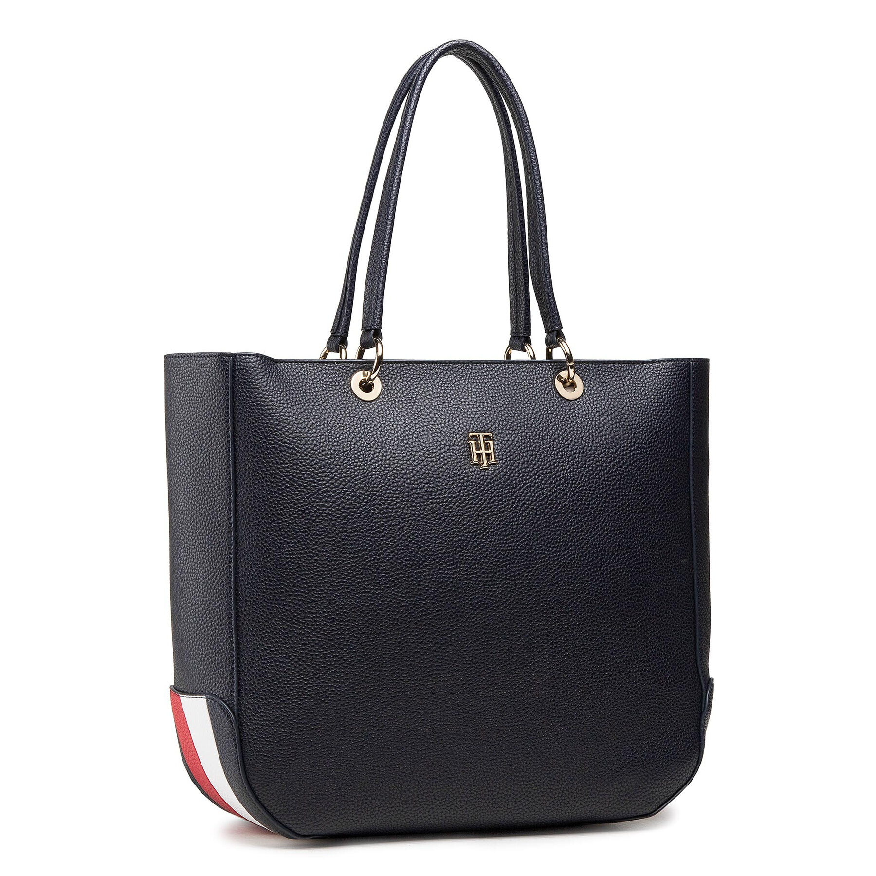 Tommy Hilfiger Дамска чанта Th Essence Tote Corporate AW0AW09699 Тъмносин - Pepit.bg