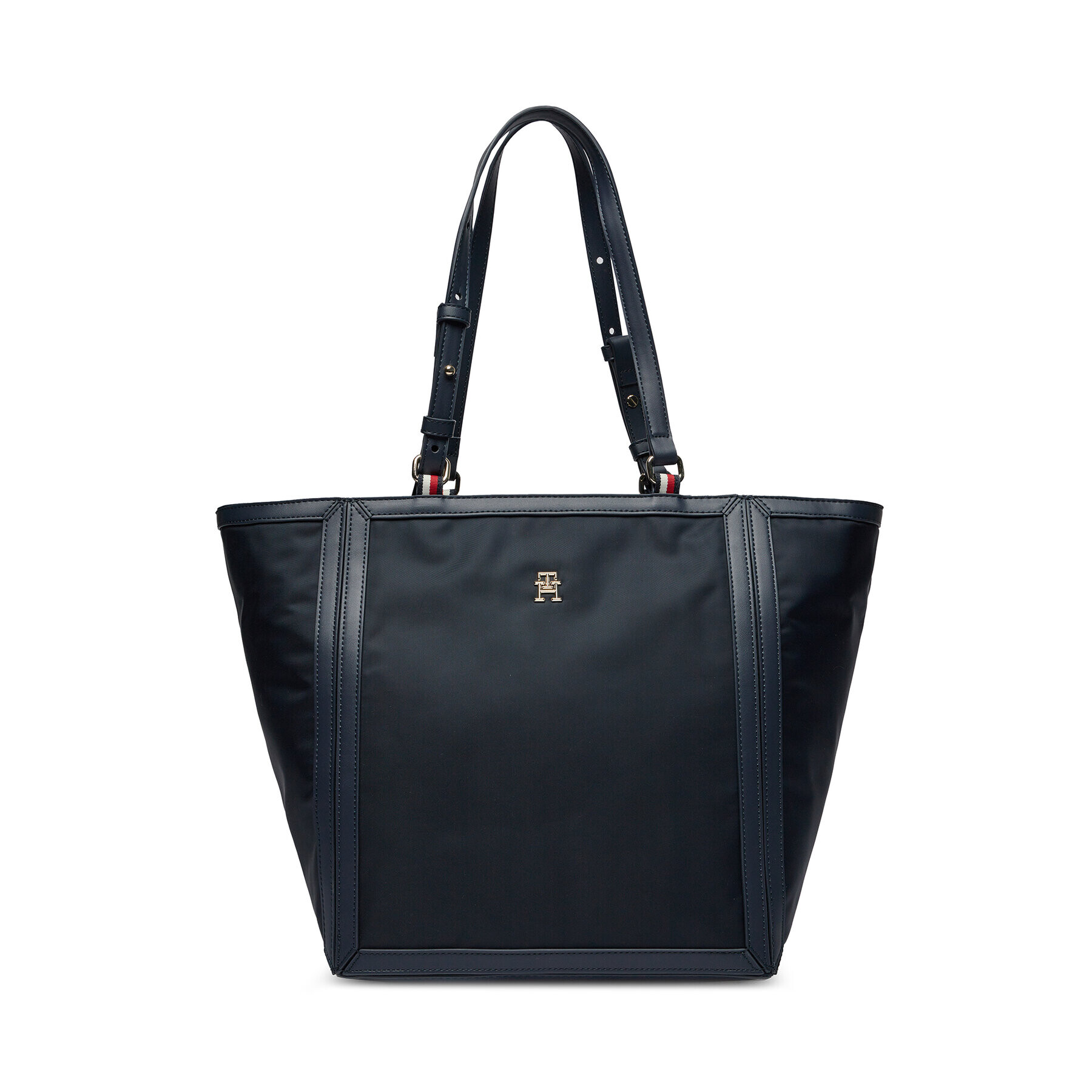 Tommy Hilfiger Дамска чанта Th Essential S Tote AW0AW15717 Тъмносин - Pepit.bg