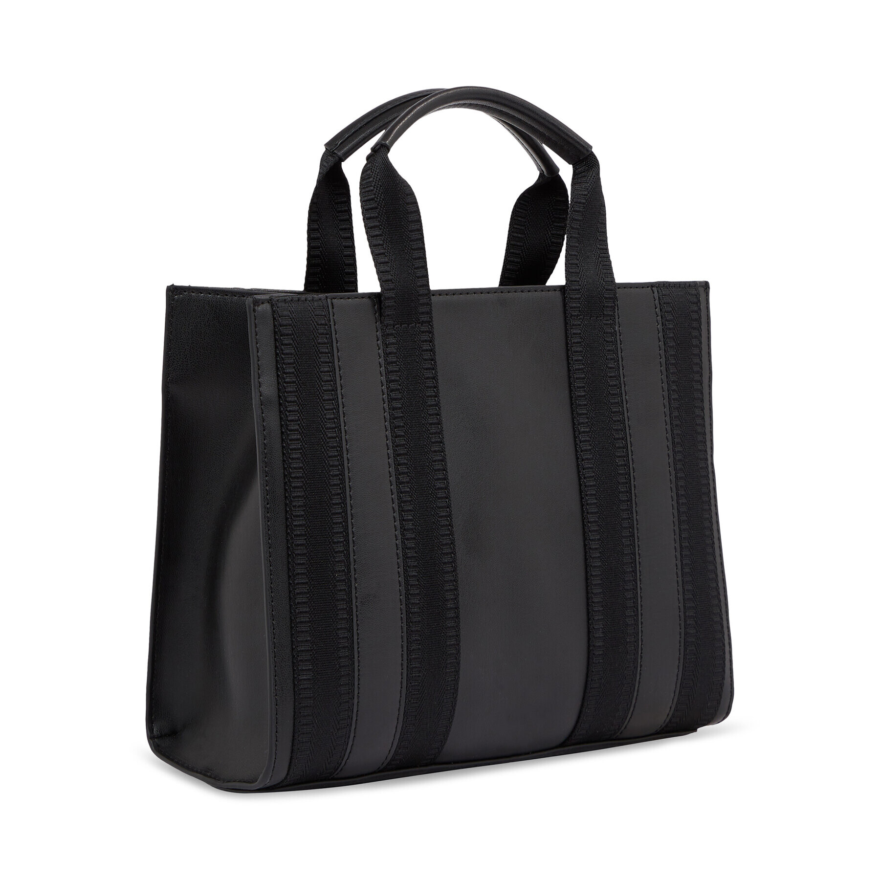 Tommy Hilfiger Дамска чанта Th Identity Small Tote AW0AW15575 Черен - Pepit.bg