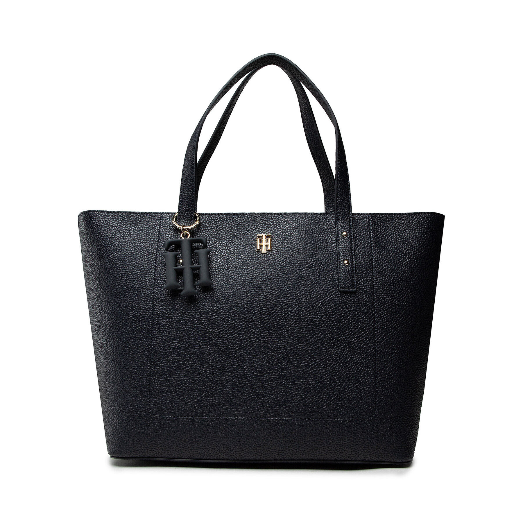 Tommy Hilfiger Дамска чанта Th Soft Tote AW0AW10101 Тъмносин - Pepit.bg