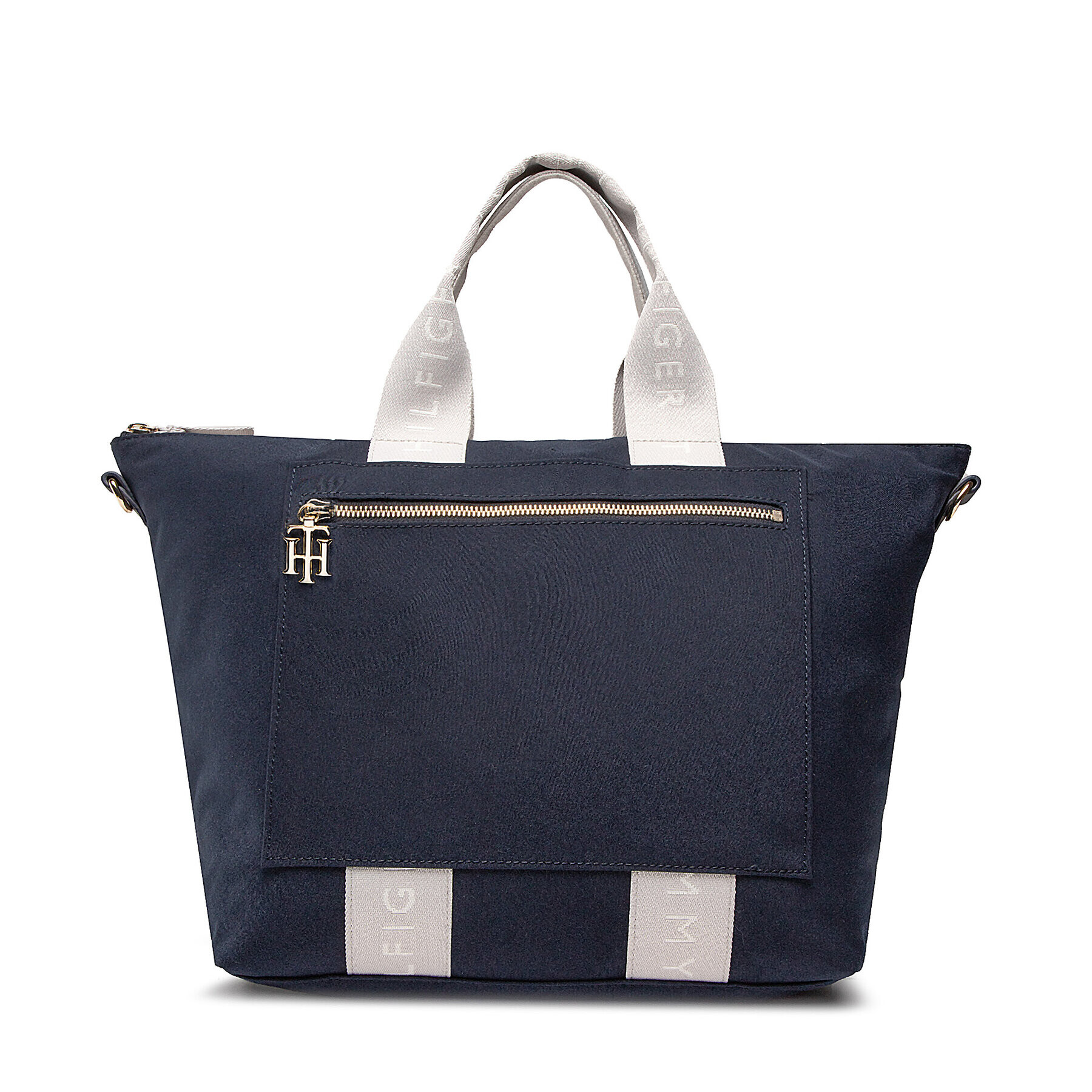 Tommy Hilfiger Дамска чанта Th Surplus Tote AW0AW11359 Тъмносин - Pepit.bg