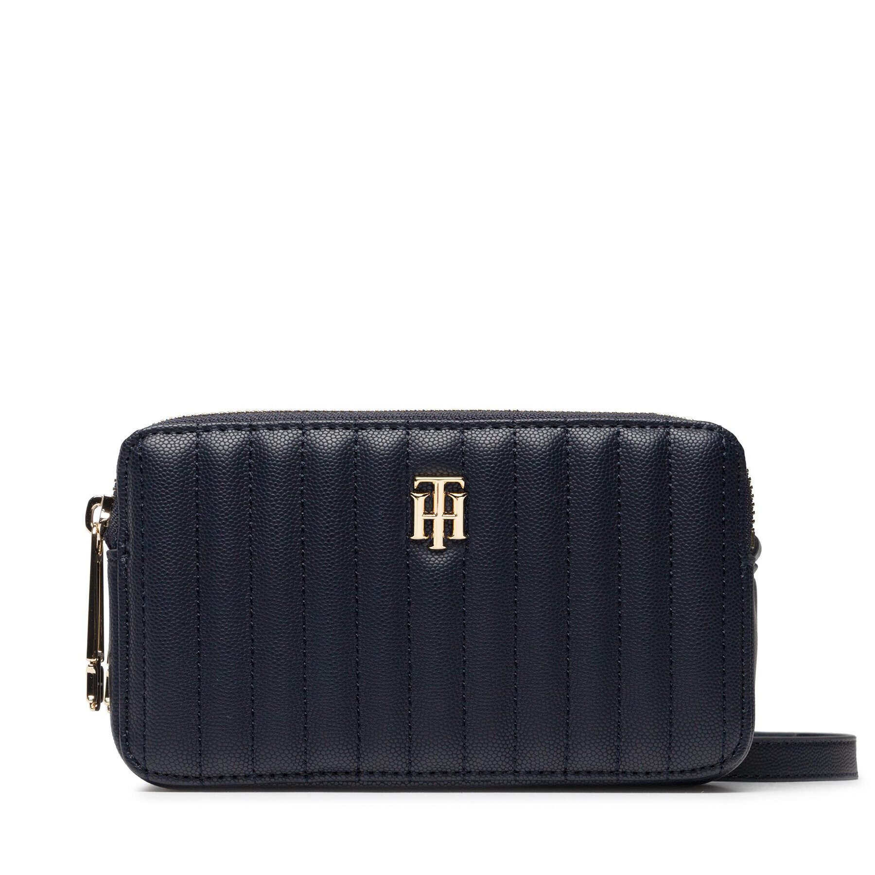 Tommy Hilfiger Дамска чанта Th Timeless Camer Bag Quilted AW0AW13143 Тъмносин - Pepit.bg