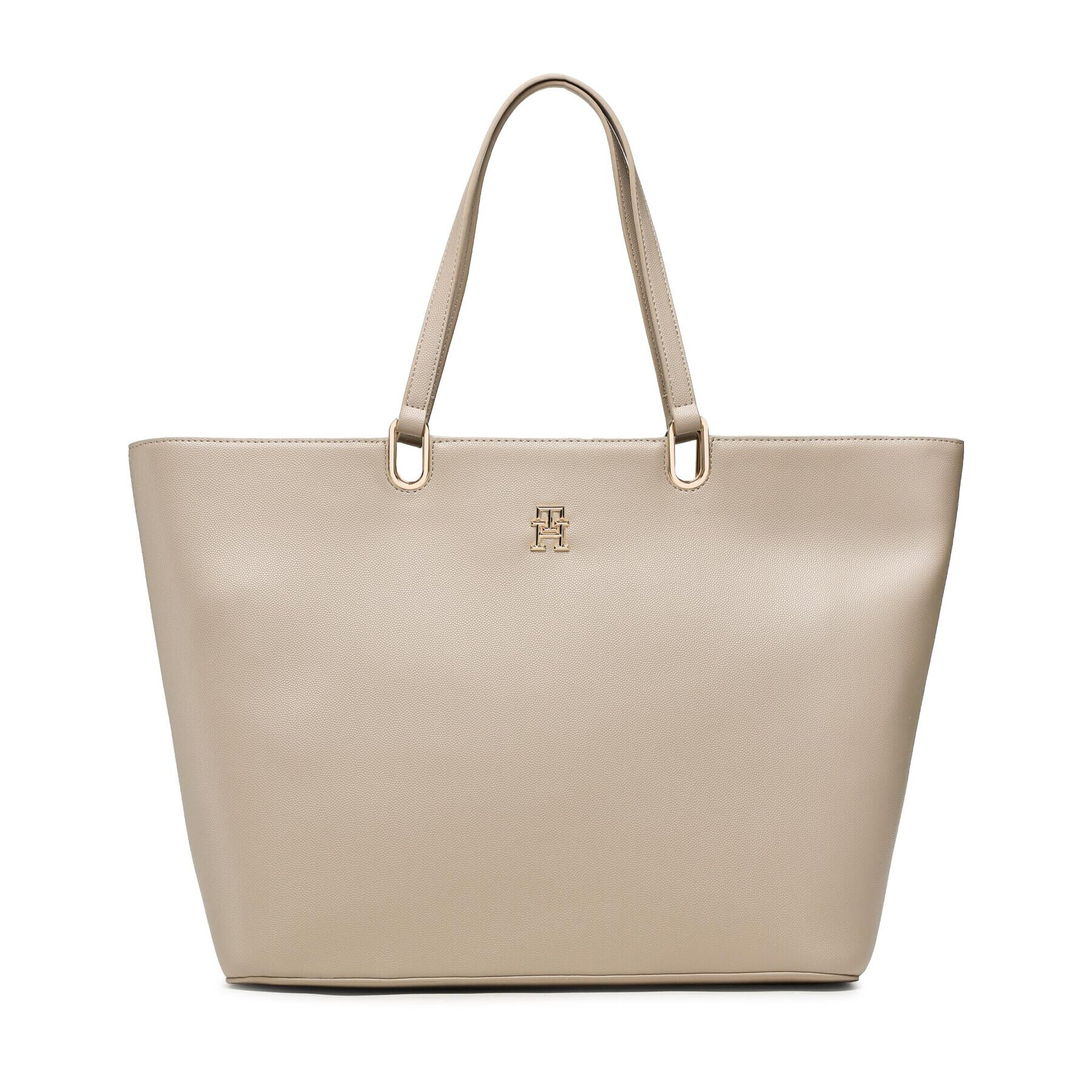 Tommy Hilfiger Дамска чанта Th Timeless Med Tote AW0AW14478 Бежов - Pepit.bg