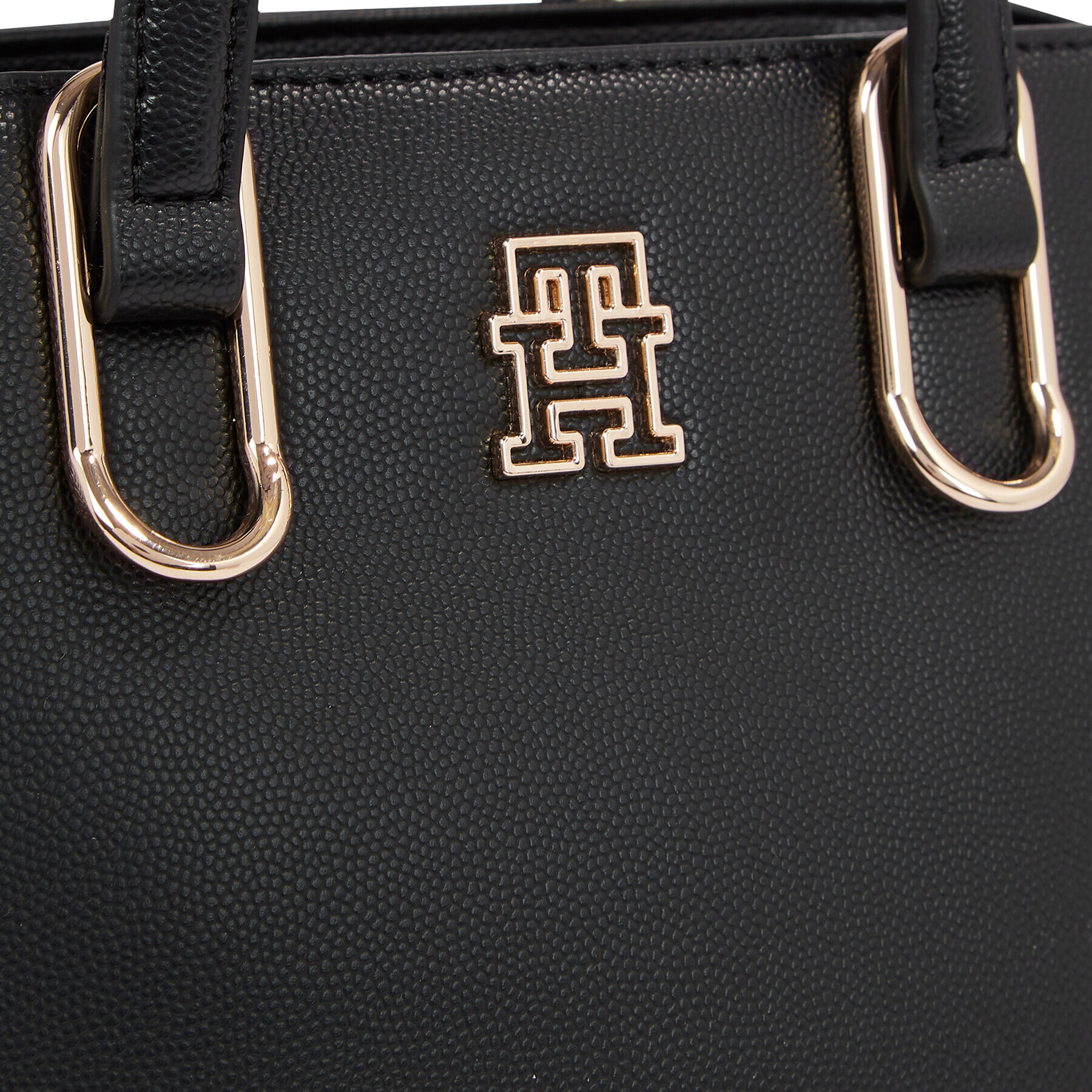 Tommy Hilfiger Дамска чанта Th Timeless Med Tote AW0AW15223 Черен - Pepit.bg