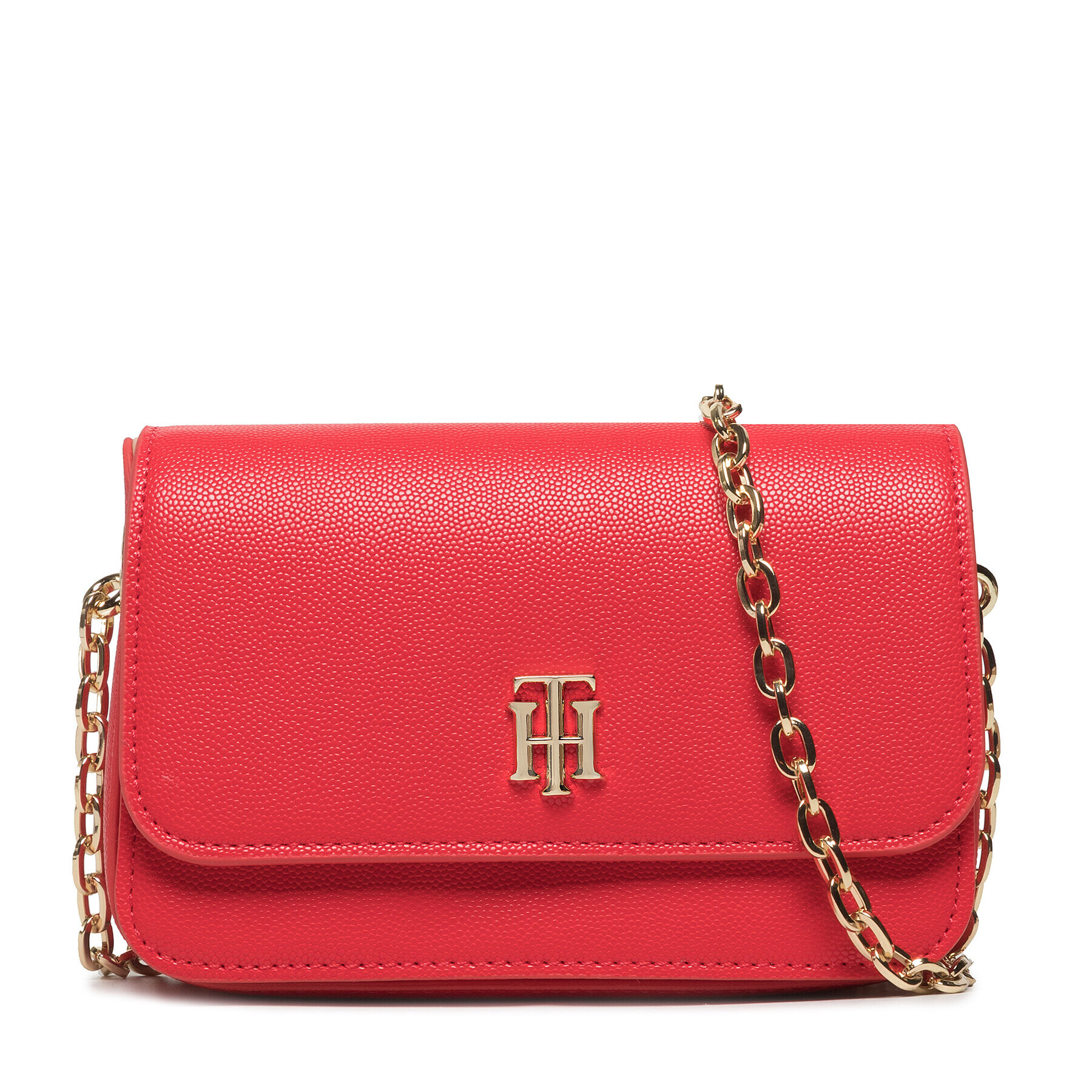 Tommy Hilfiger Дамска чанта Th Timeless Mini Crossover AW0AW11336 Червен - Pepit.bg