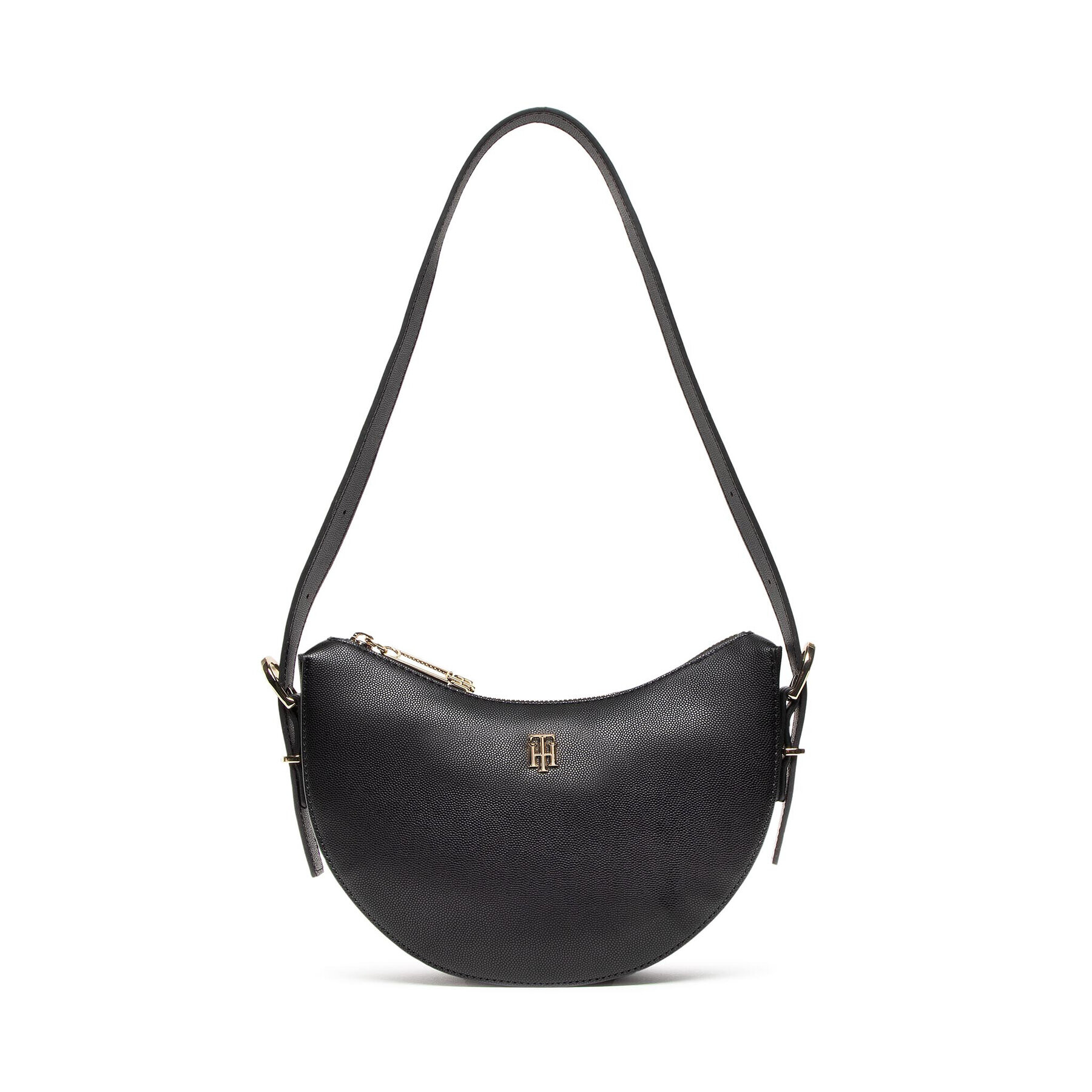 Tommy Hilfiger Дамска чанта Th Timeless Shoulder Bag AW0AW13164 Черен - Pepit.bg