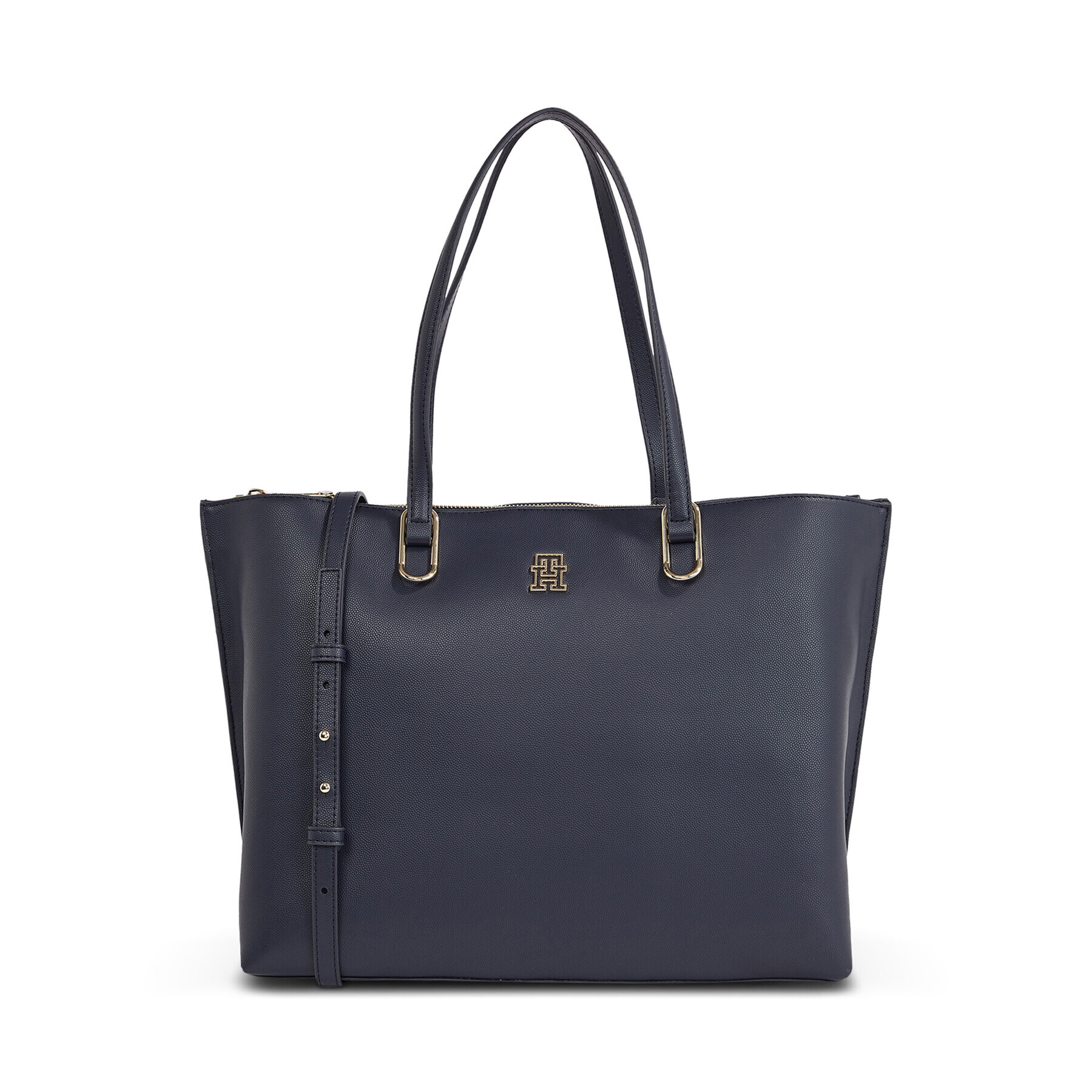 Tommy Hilfiger Дамска чанта Th Timeless Workbag AW0AW15242 Тъмносин - Pepit.bg