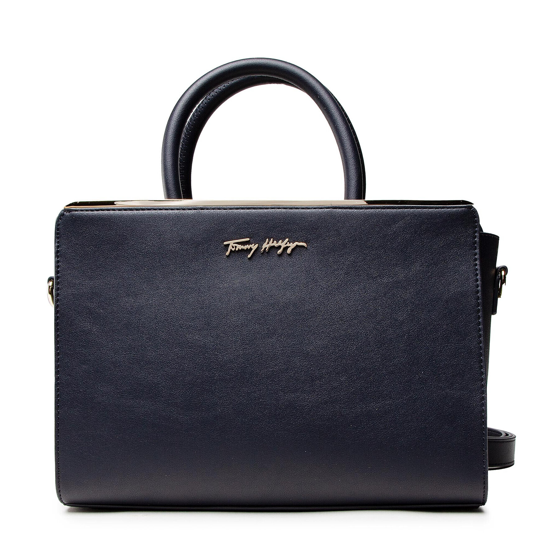 Tommy Hilfiger Дамска чанта Tommy Modern Satchel AW0AW10098 Тъмносин - Pepit.bg