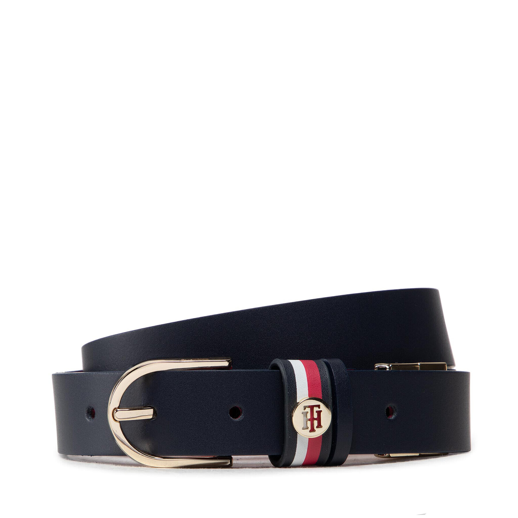 Tommy Hilfiger Дамски колан Classic 2.5 AW0AW10582 Тъмносин - Pepit.bg