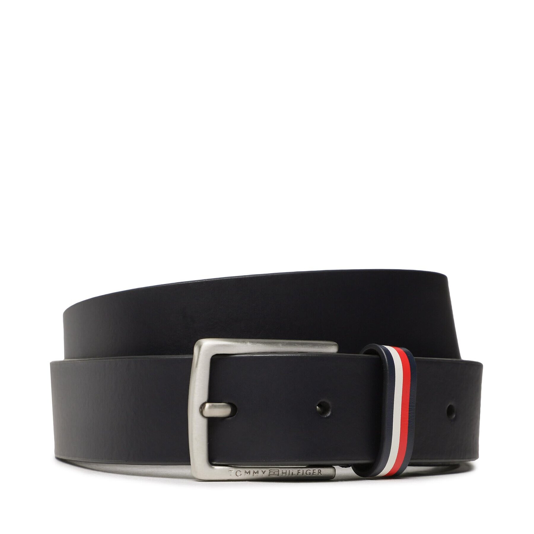 Tommy Hilfiger Детски колан Leather Belt AU0AU01560 Тъмносин - Pepit.bg