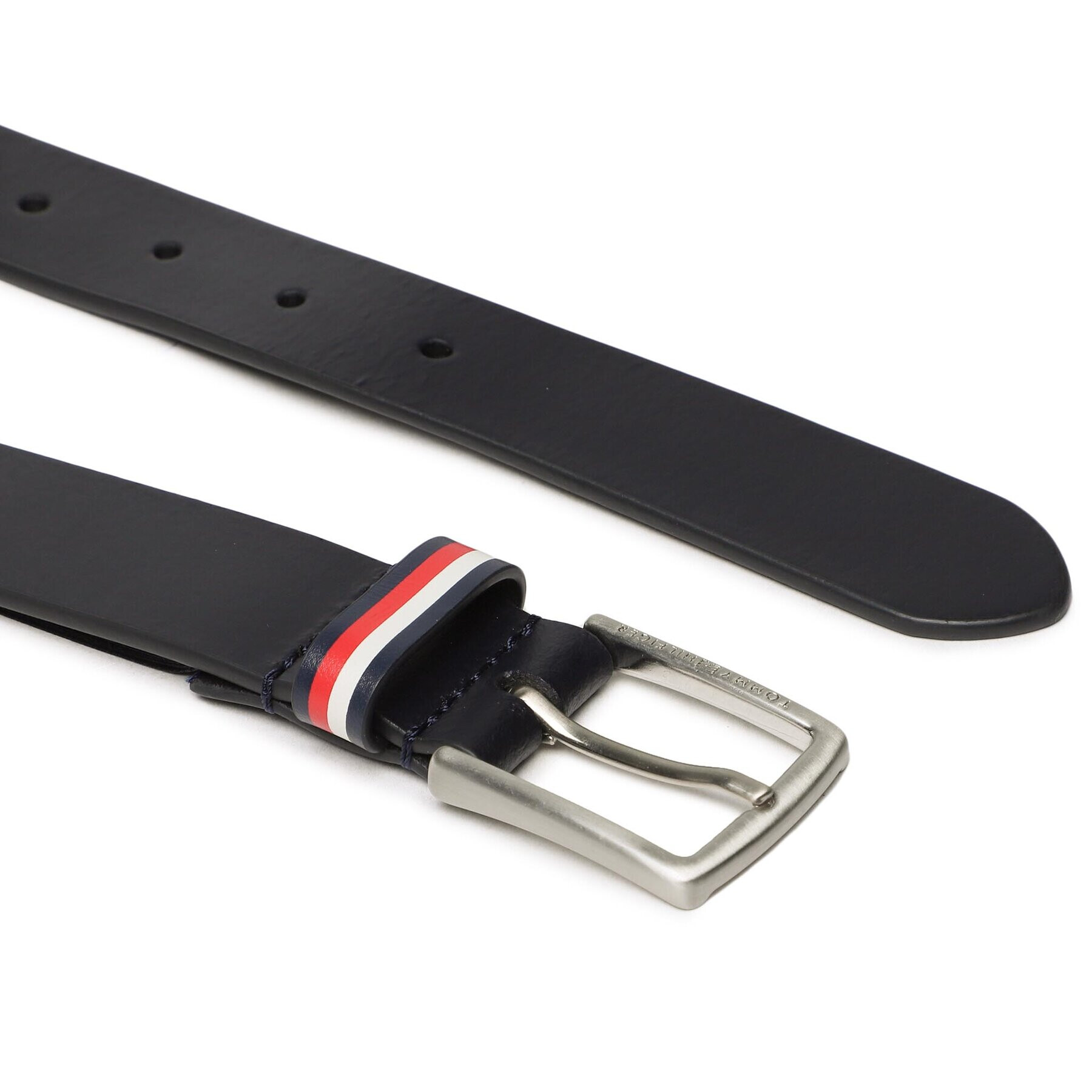 Tommy Hilfiger Детски колан Leather Belt AU0AU01560 Тъмносин - Pepit.bg