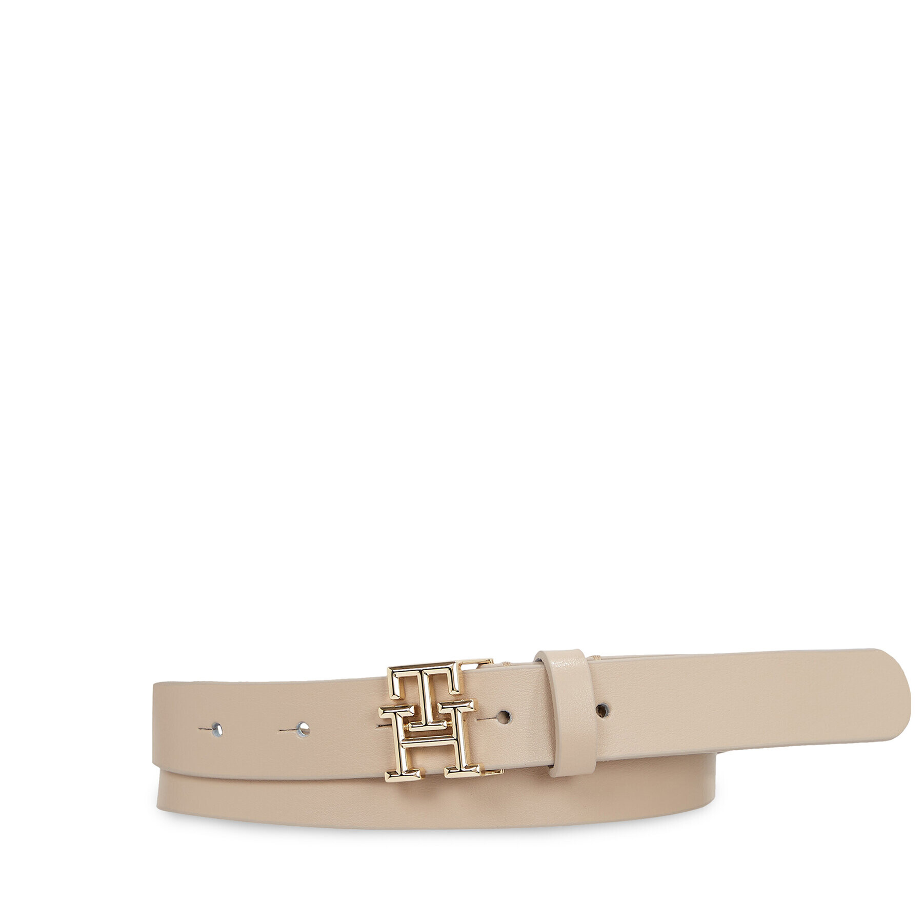Tommy Hilfiger Дамски колан Th Logo 2.5 AW0AW15901 Бежов - Pepit.bg