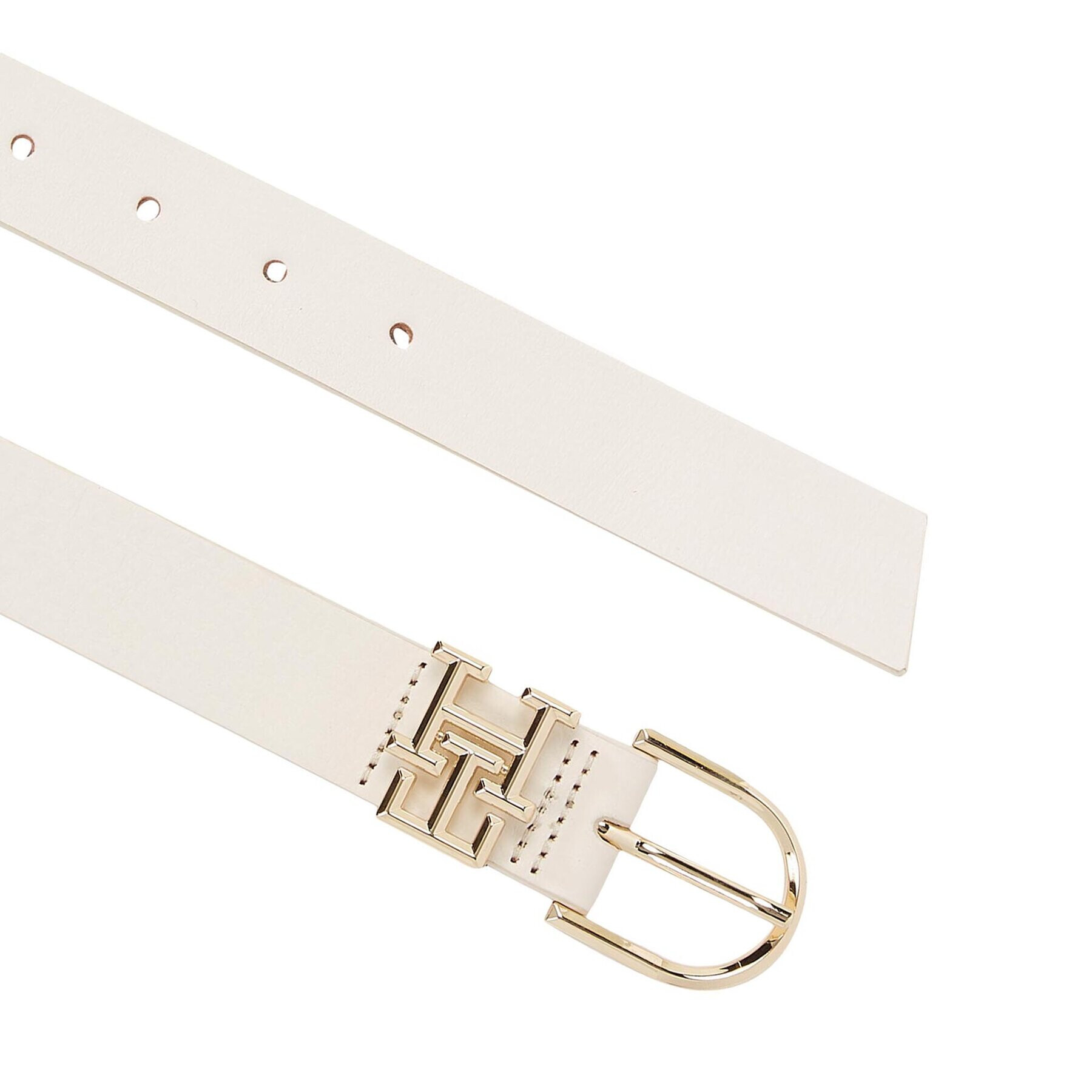 Tommy Hilfiger Дамски колан Th Lux 3.0 AW0AW14943 Бял - Pepit.bg