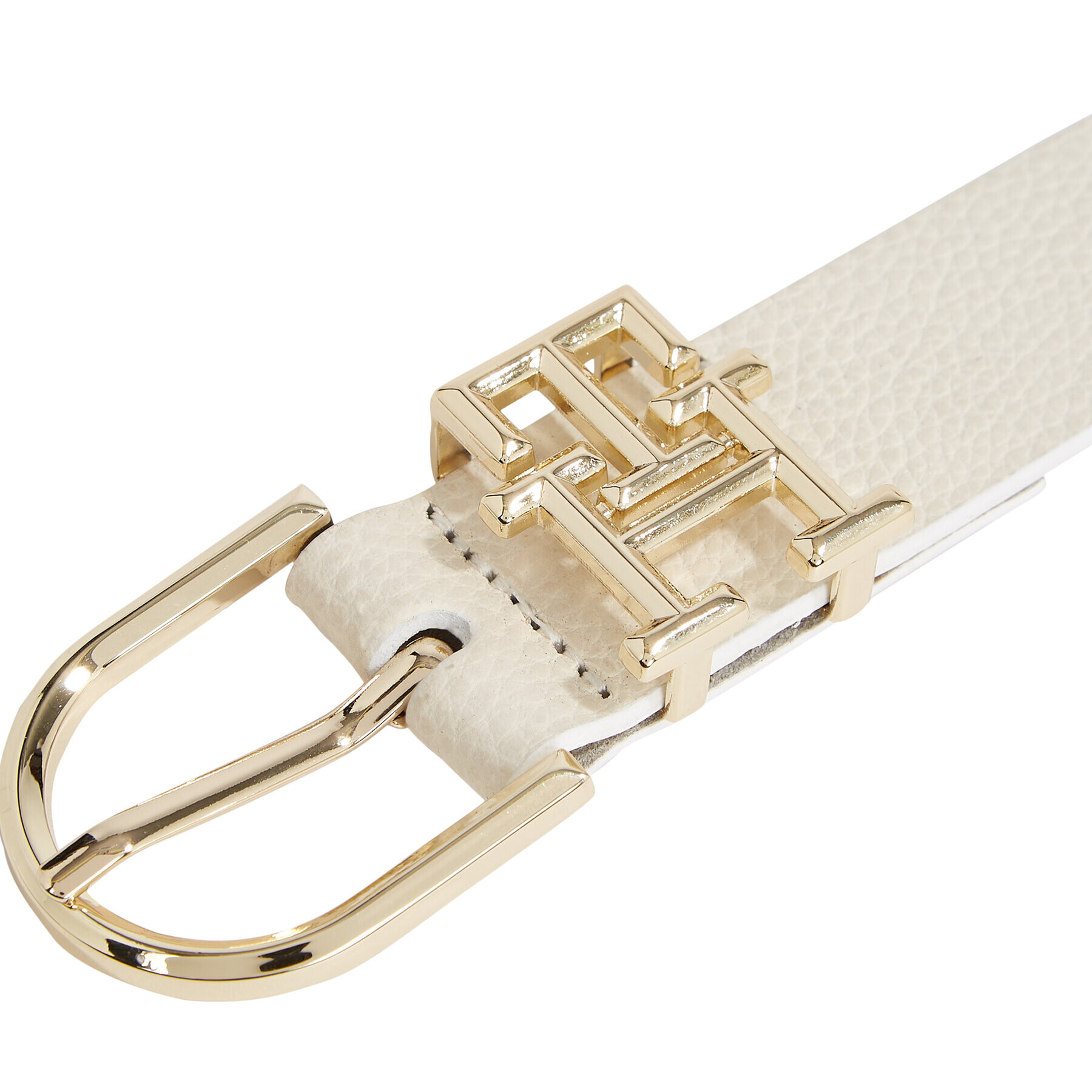 Tommy Hilfiger Дамски колан Th Lux 3.0 AW0AW15388 Екрю - Pepit.bg