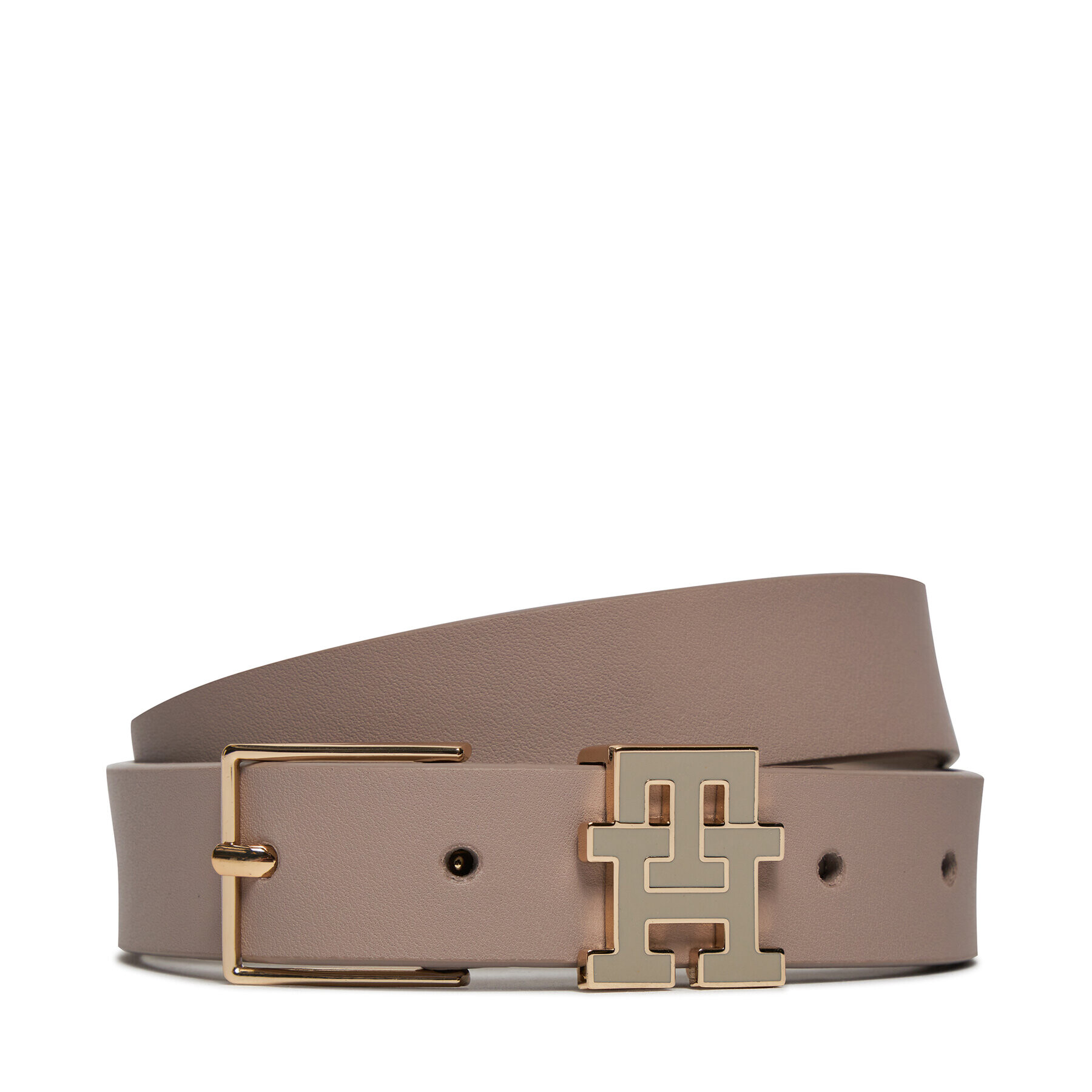 Tommy Hilfiger Дамски колан Th Monogram 2.5 AW0AW15763 Сив - Pepit.bg