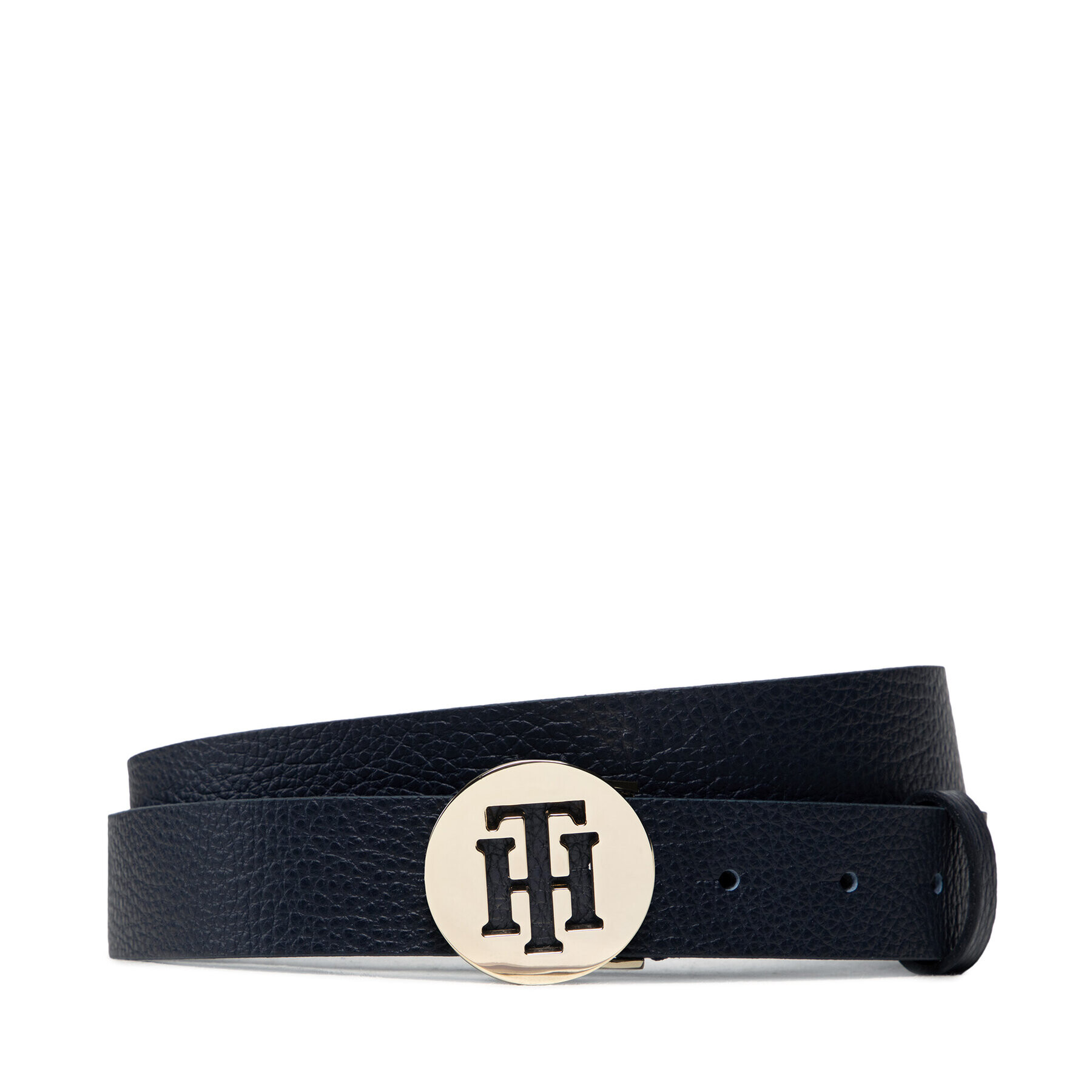 Tommy Hilfiger Дамски колан Th Round Belt 3.0 AW0AW10585 Тъмносин - Pepit.bg