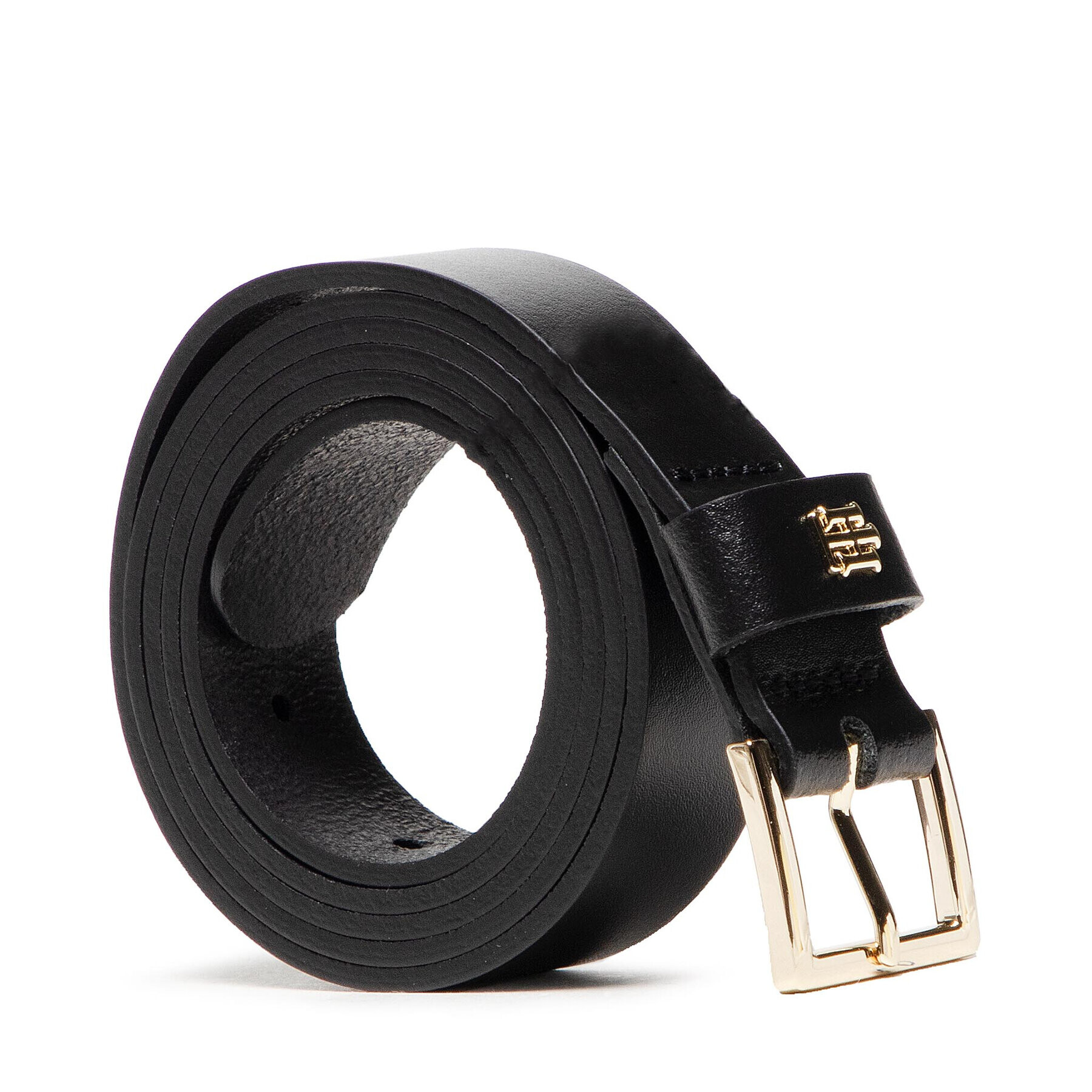 Tommy Hilfiger Дамски колан Th Square Buckle 2.5 AW0AW10079 Черен - Pepit.bg