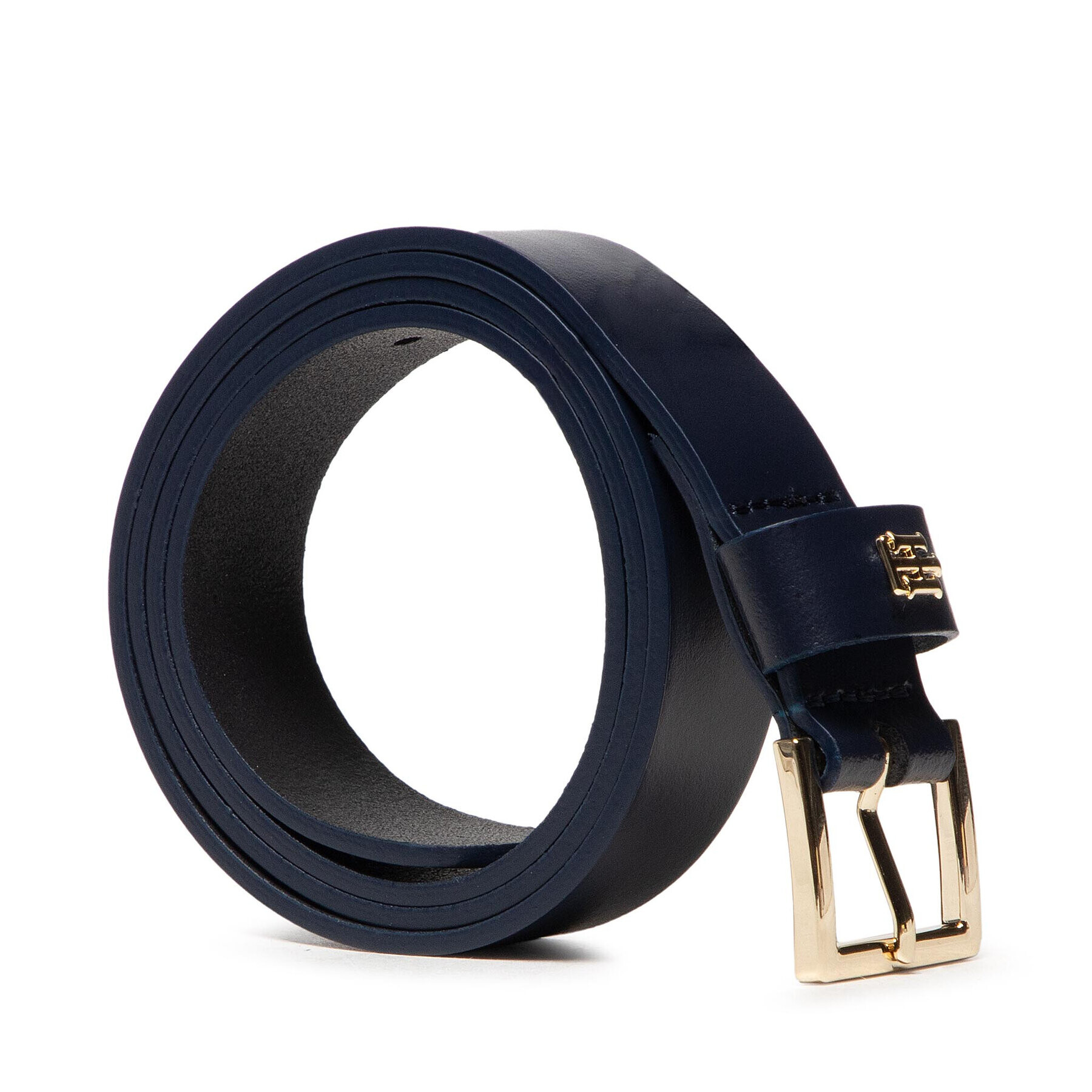 Tommy Hilfiger Дамски колан Th Square Buckle 2.5 AW0AW10079 Тъмносин - Pepit.bg