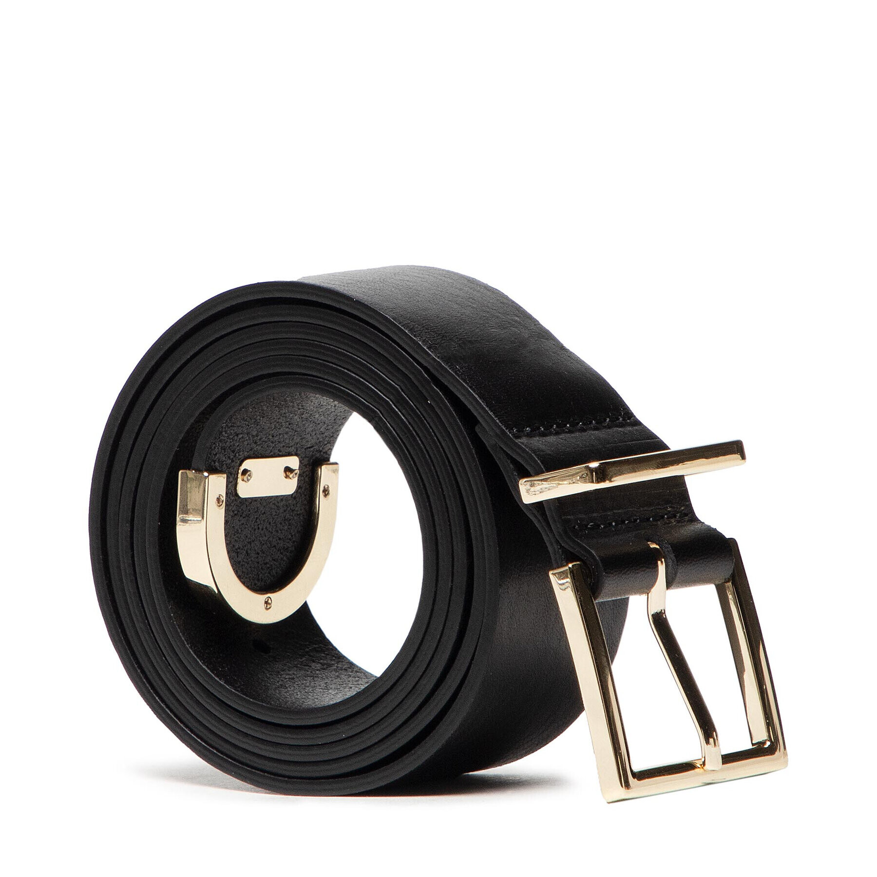 Tommy Hilfiger Дамски колан Th Square Buckle Belt 3.5 AW0AW10258 Черен - Pepit.bg