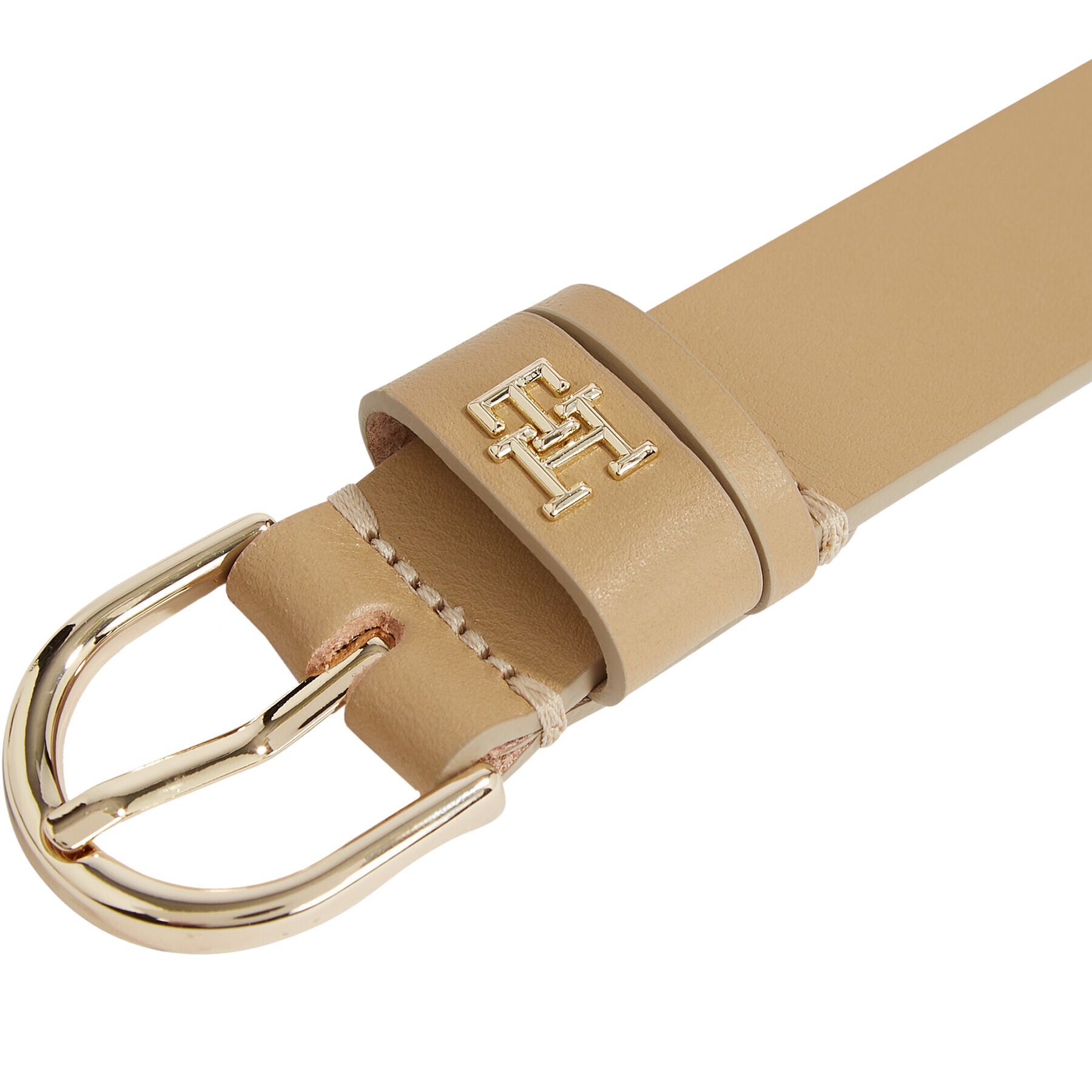 Tommy Hilfiger Дамски колан Th Timeless 2.5 AW0AW15379 Бежов - Pepit.bg